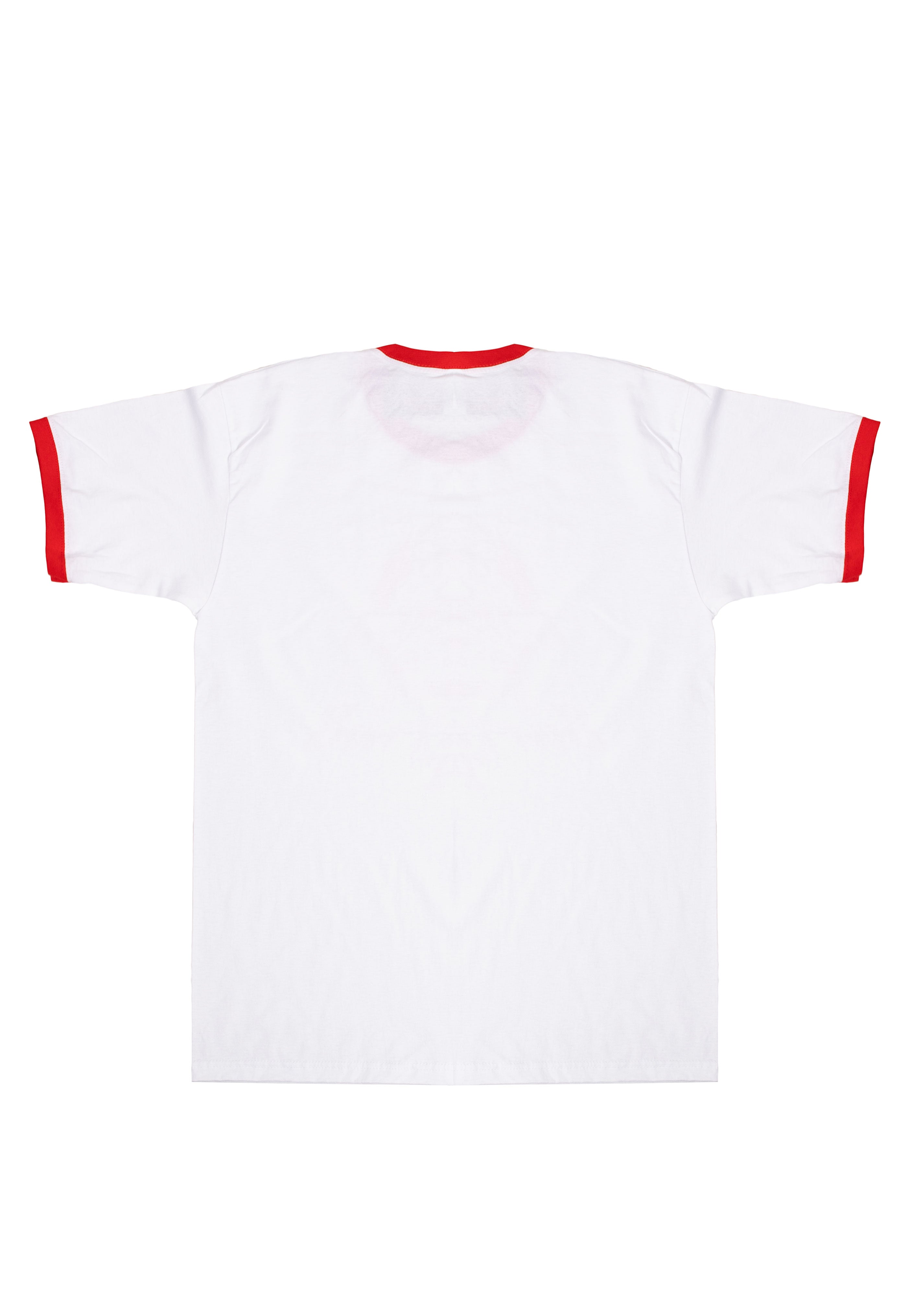 Stranger Things - Surfer Boy Pizza Ringer White/ Red - T-Shirt | Neutral-Image