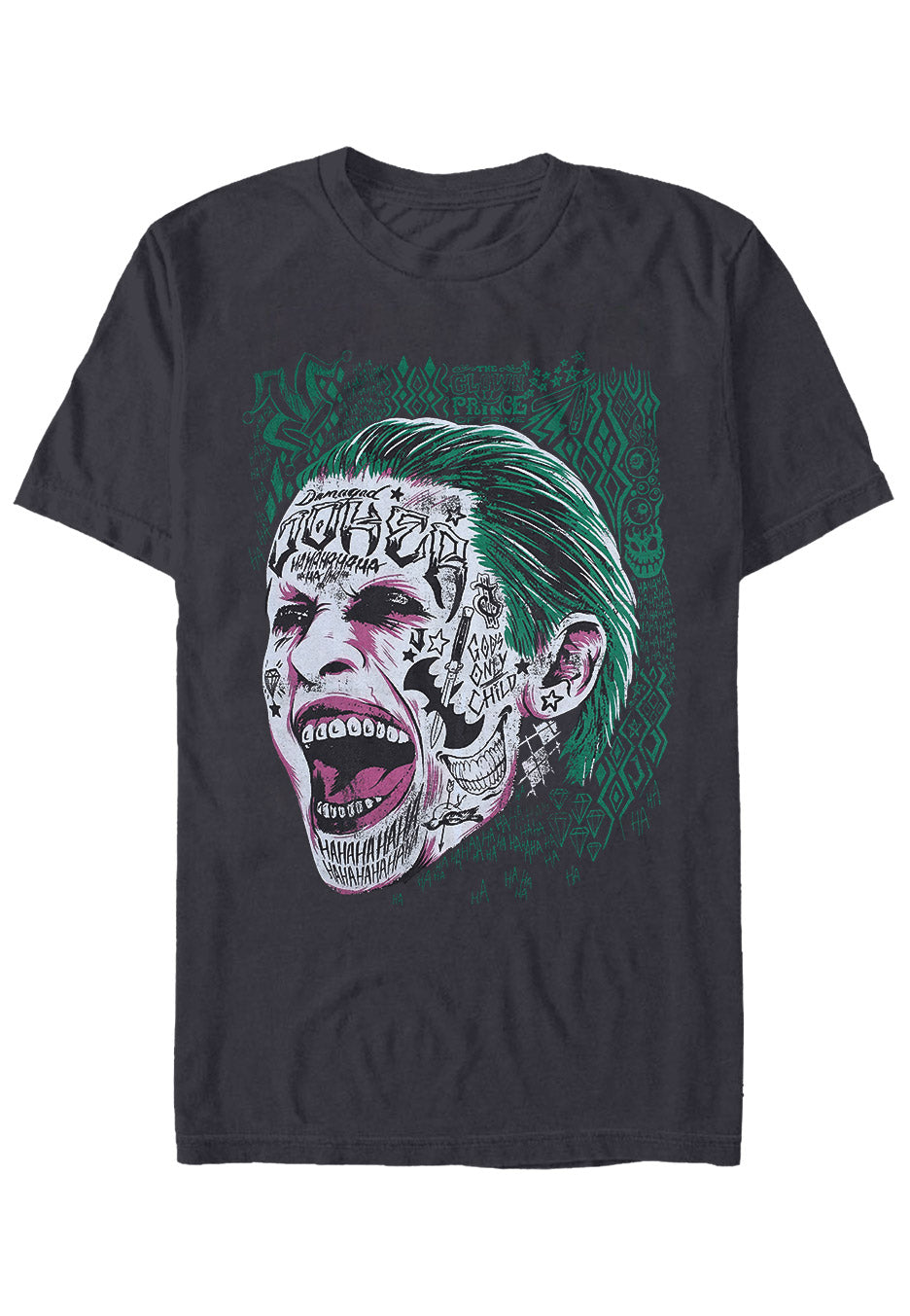 Suicide Squad - Joker Tattooed Face - T-Shirt | Neutral-Image