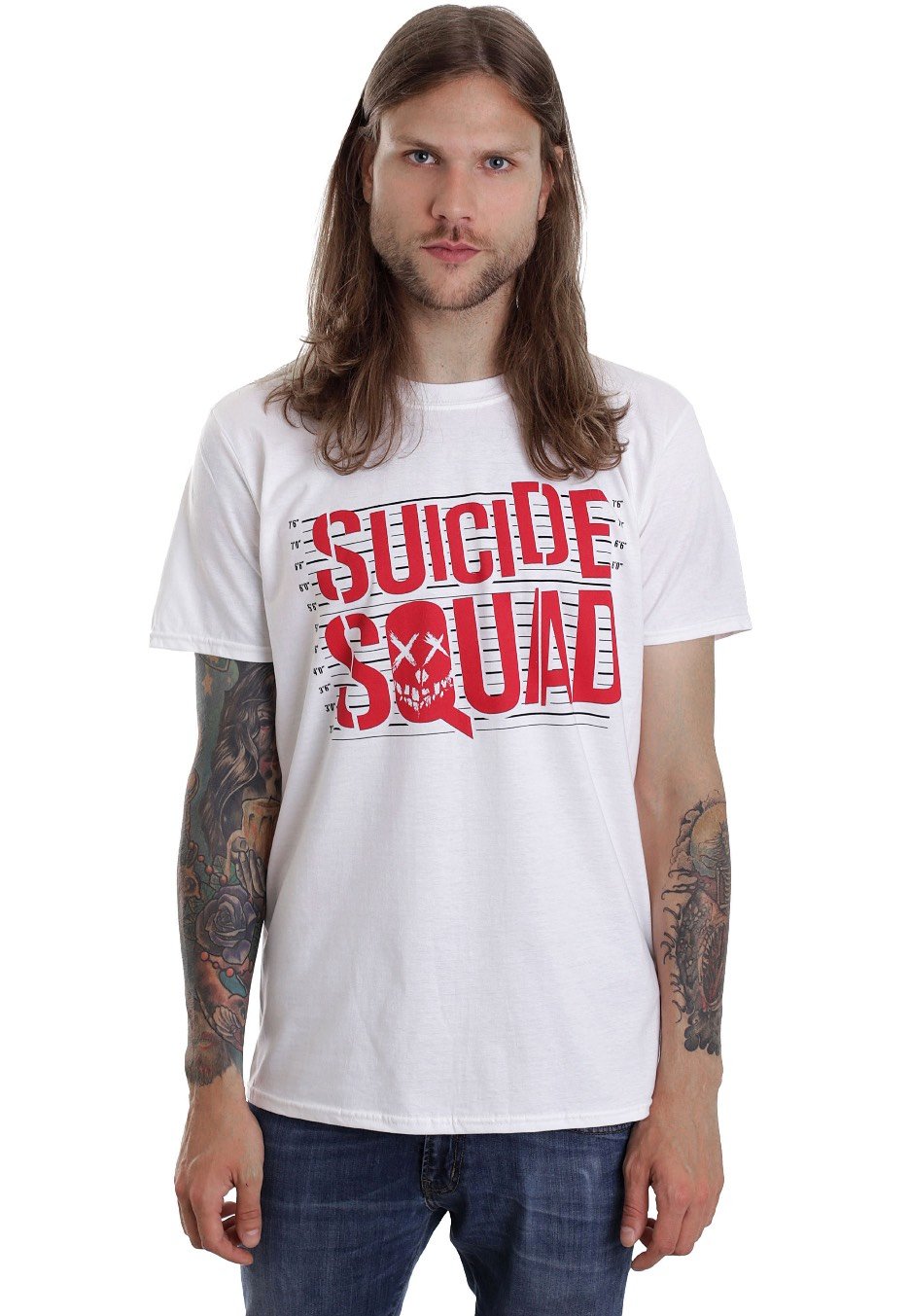 Suicide Squad - Logo Line Up White - T-Shirt | Men-Image