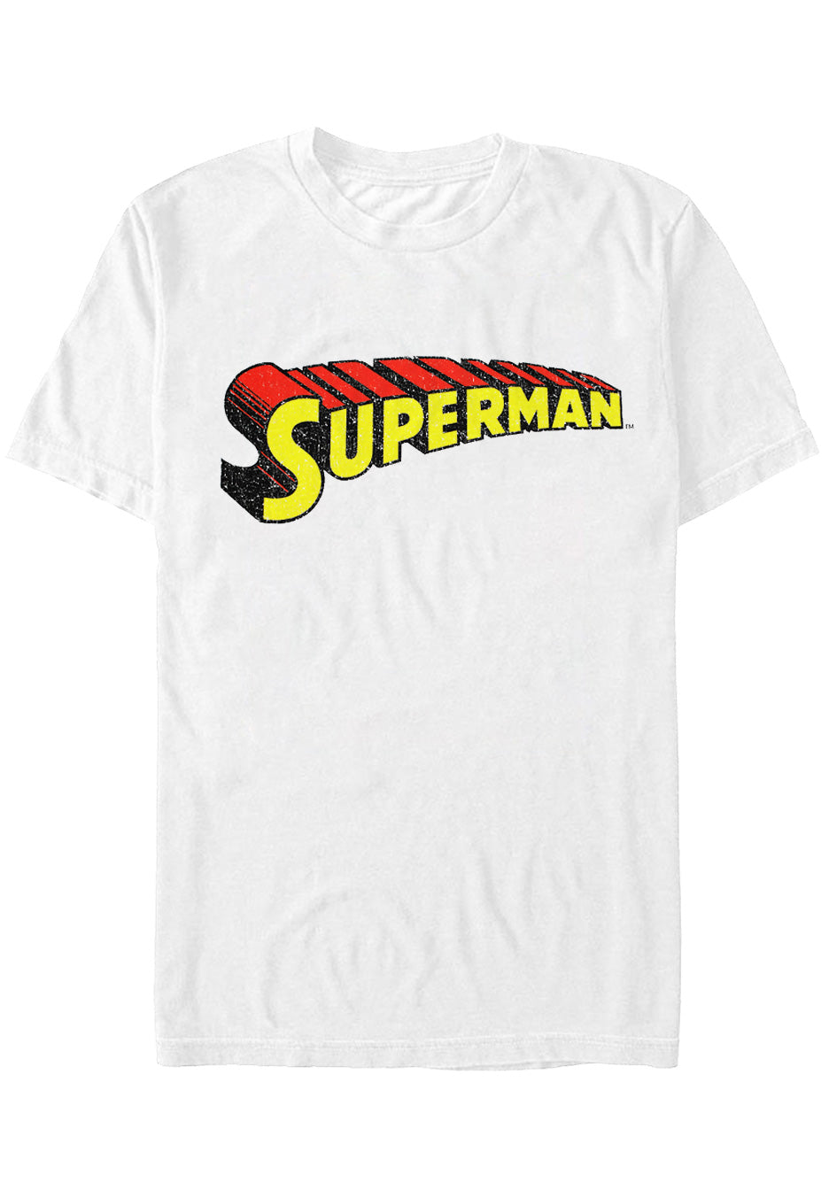 Superman - Telescopic Crackle Logo White - T-Shirt | Neutral-Image