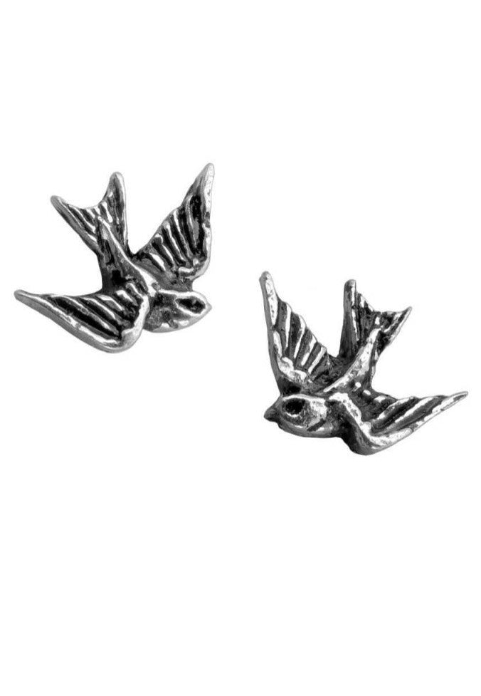 Alchemy England - Swallows Silver - Earrings | Neutral-Image