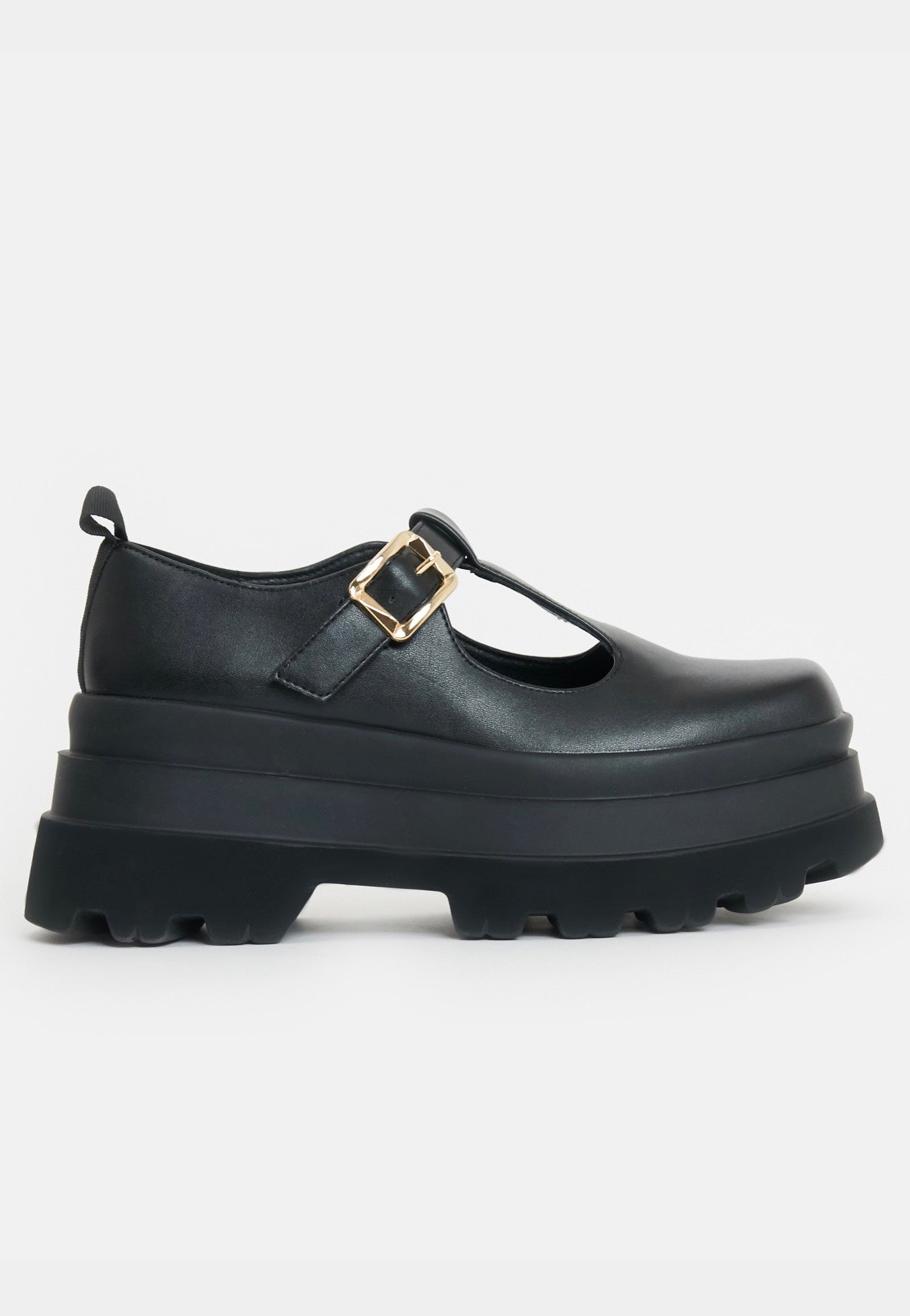 Koi Footwear - Silent Amity Trident Platform Mary Janes Black - Girl Shoes | Women-Image