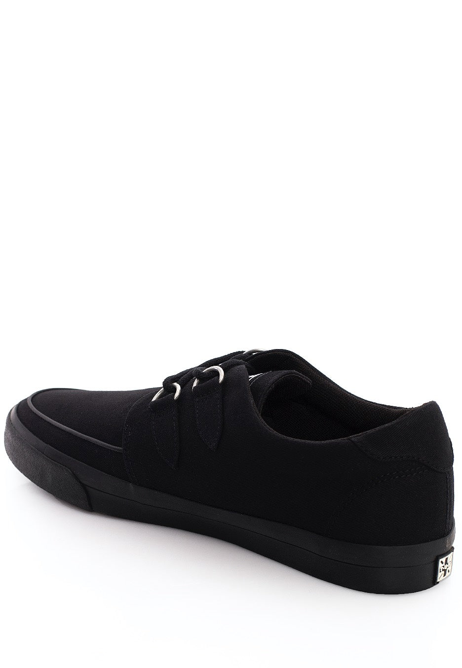 T.U.K. - VLK Creeper Sneaker 2 Ring Basic Black Canvas - Shoes | Men-Image