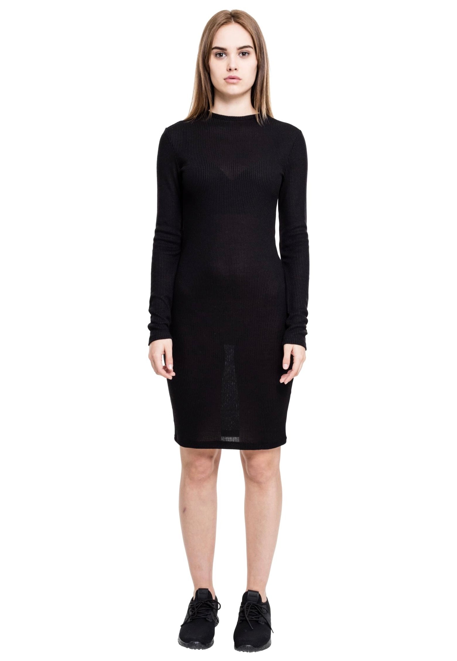 Urban Classics - Ladies Rib Dress Black - Dress | Women-Image