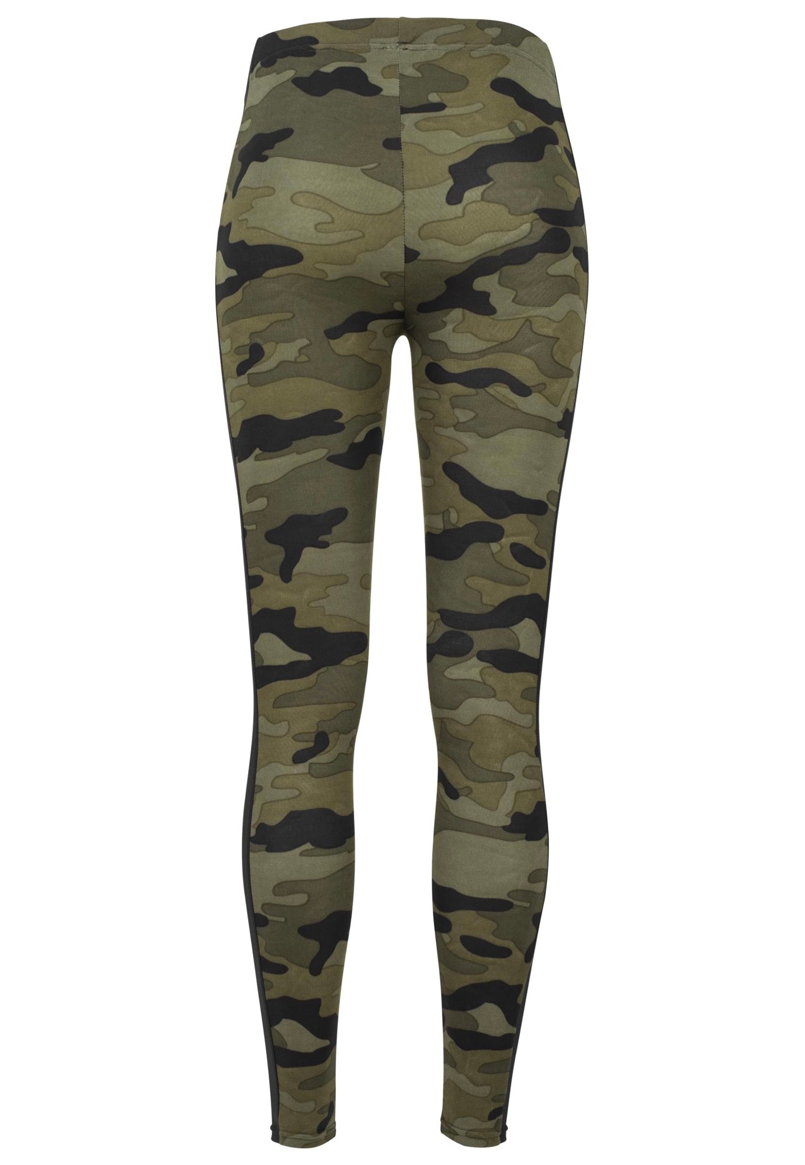 Urban Classics - Ladies Stripe Woodcamo/Black - Leggings | Women-Image