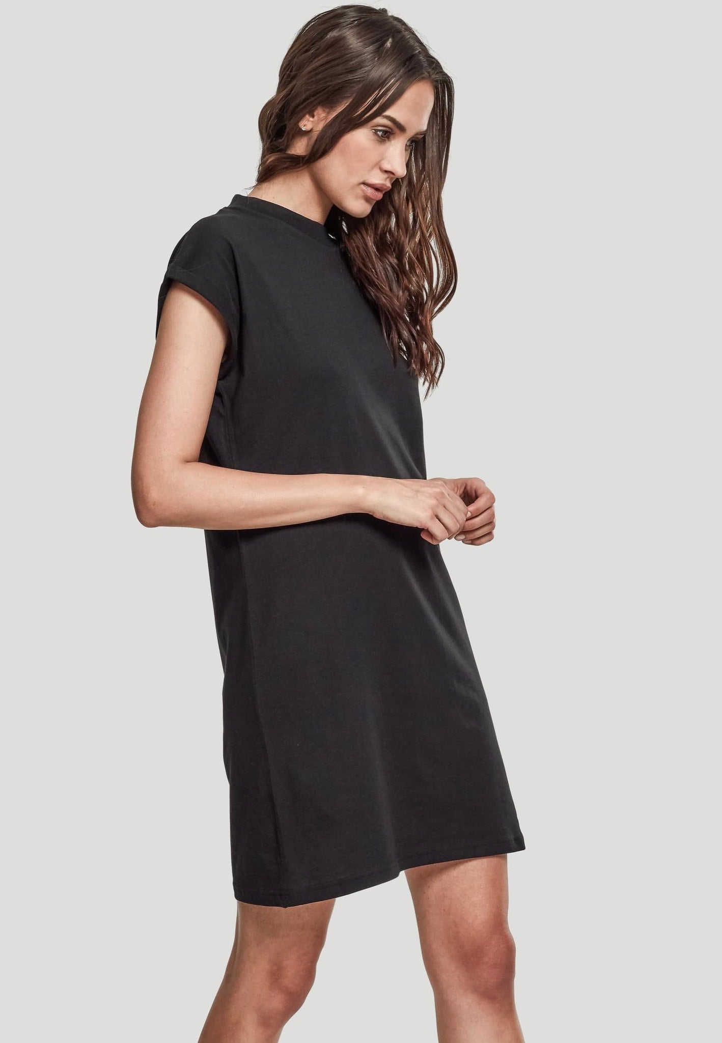 Urban Classics - Turtle Extended Shoulder Black - Dress | Women-Image