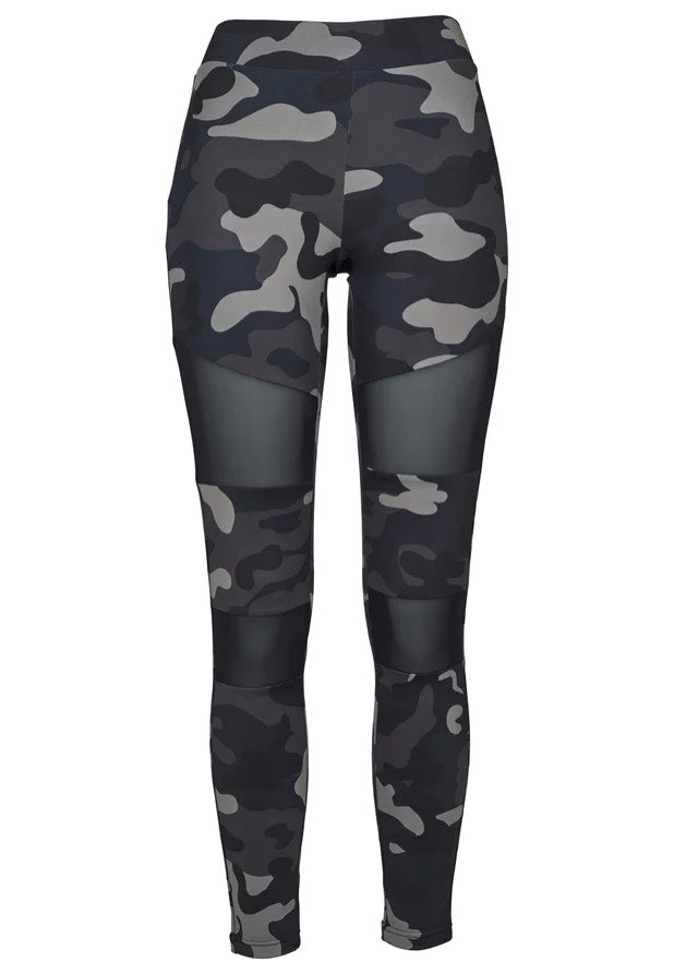 Urban Classics - Ladies Tech Mesh Darkcamo/Black - Leggings | Women-Image