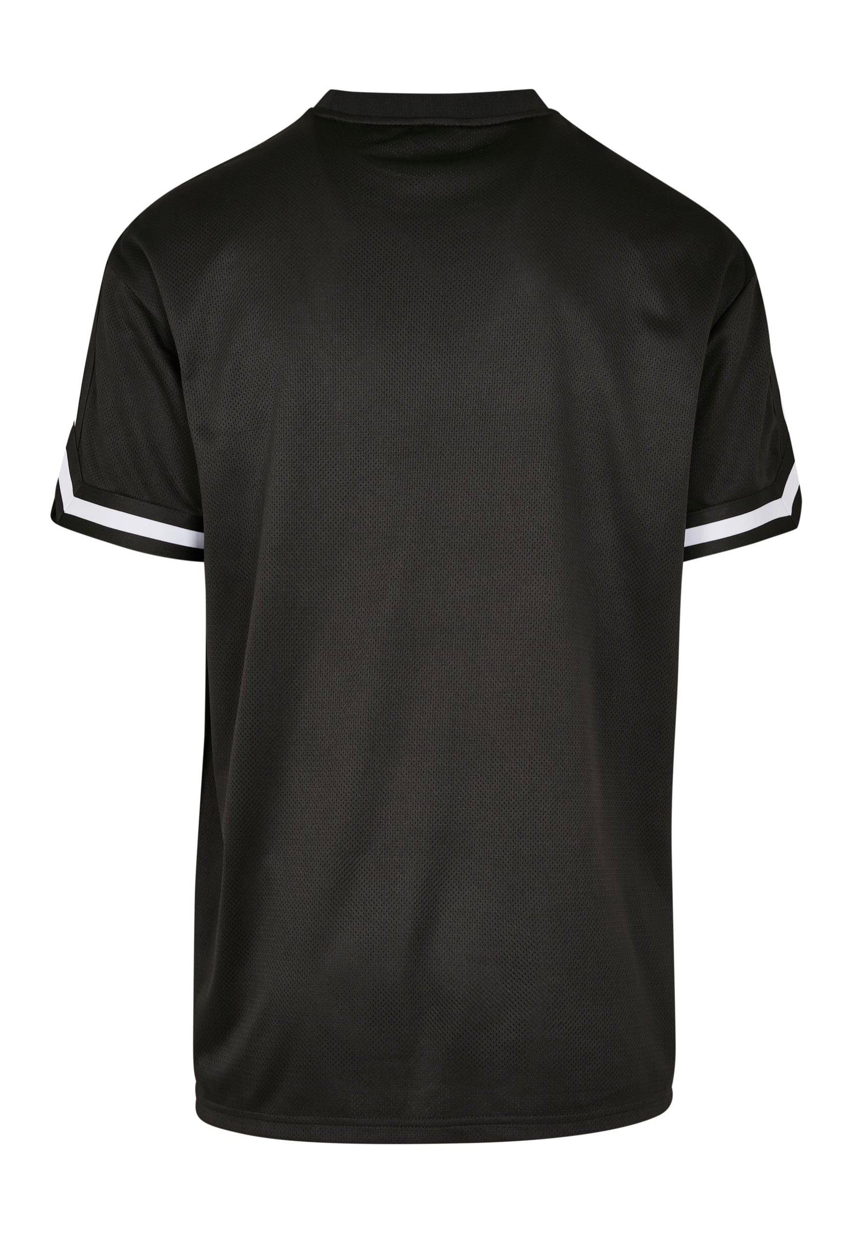 Urban Classics - Oversized Stripes Mesh Black - T-Shirt | Men-Image