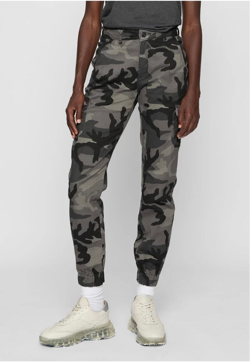 Urban Classics - Ladies High Waist Darkcamo/Black - Pants | Women-Image