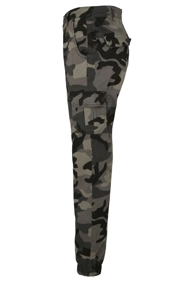 Urban Classics - Ladies High Waist Darkcamo/Black - Pants | Women-Image