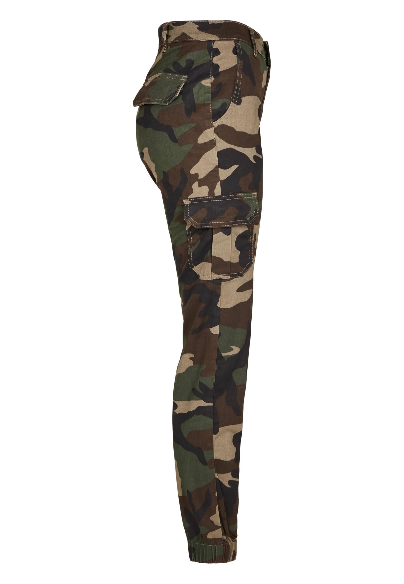 Urban Classics - Ladies High Waist Cargo Woodcamo - Pants | Women-Image