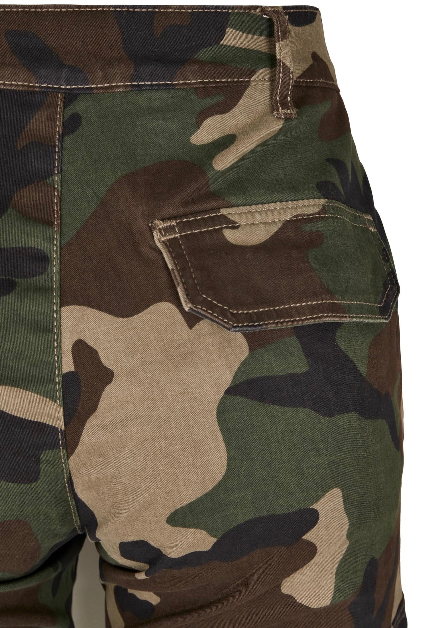 Urban Classics - Ladies High Waist Cargo Woodcamo - Pants | Women-Image