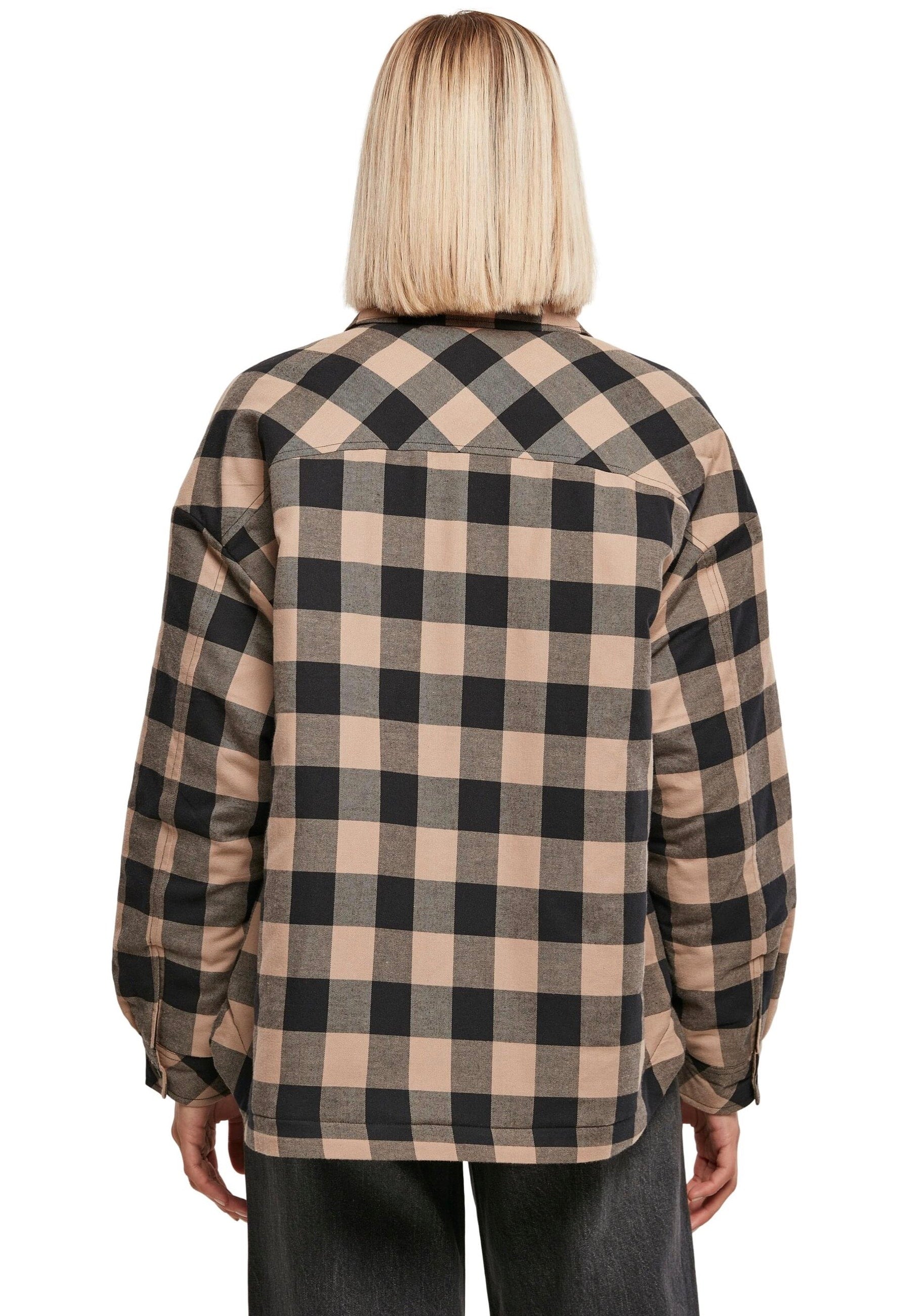 Urban Classics - Flanell Padded Black/Soft Taupe - Shirt | Women-Image