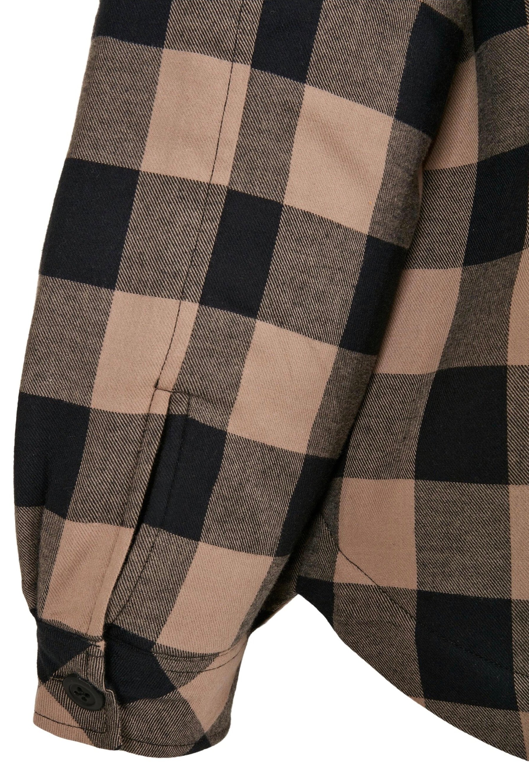 Urban Classics - Flanell Padded Black/Soft Taupe - Shirt | Women-Image