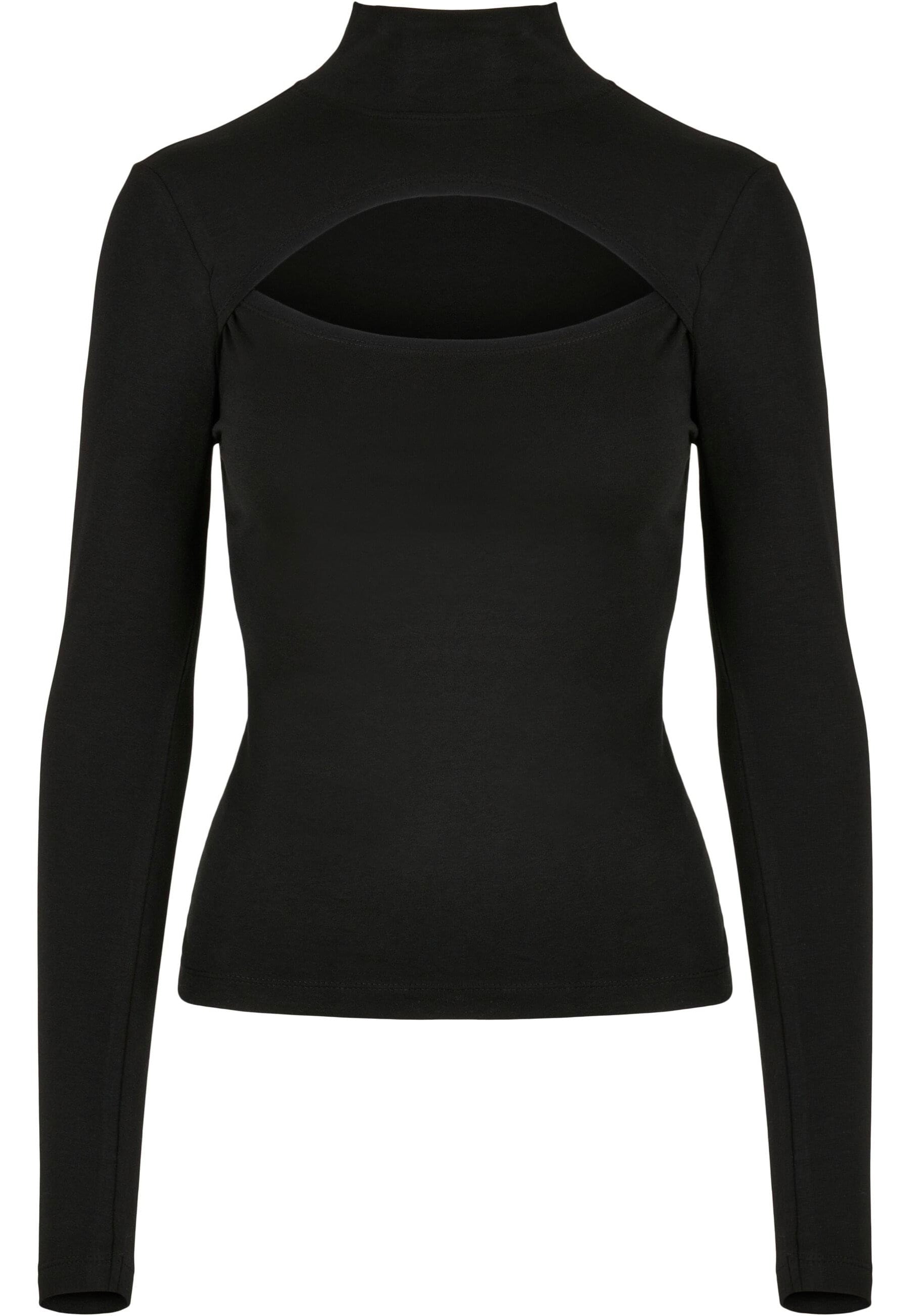 Urban Classics - Ladies Cut-Out Turtleneck Black - Longsleeve | Women-Image