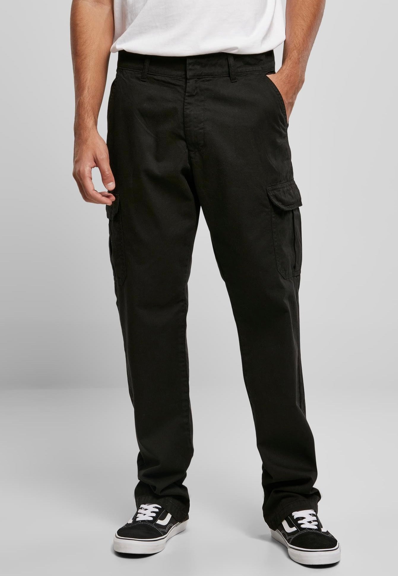 Urban Classics - Straight Leg Cargo Black - Pants | Men-Image