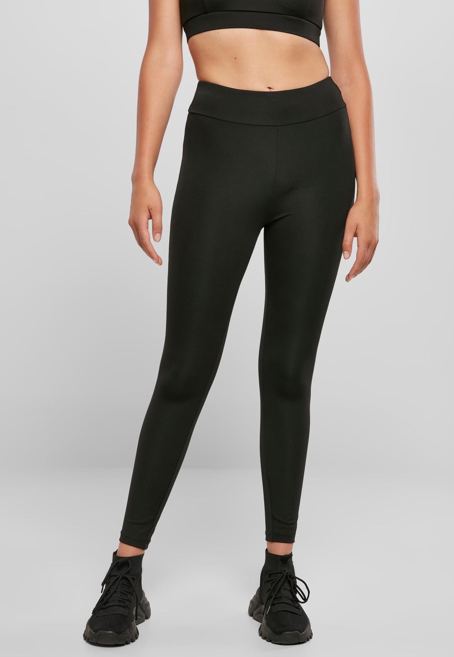 Urban Classics - Ladies Recycled High Waist Black - Leggings | Women-Image