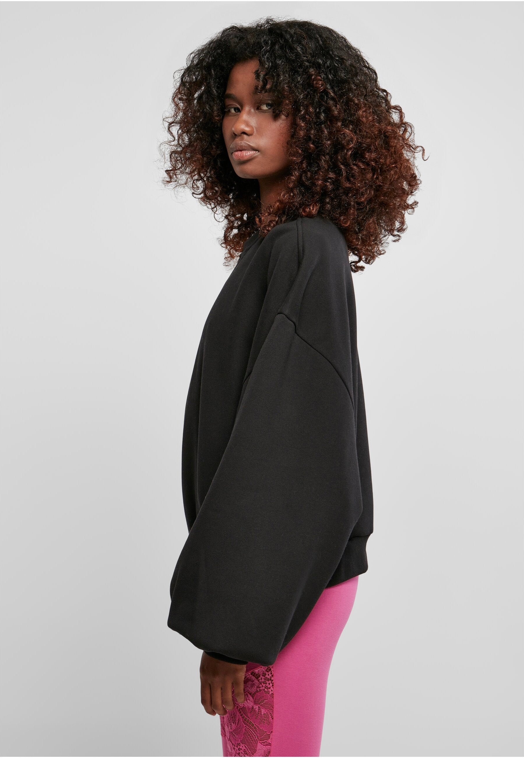 Urban Classics - Ladies Oversized Triangle Black - Sweater | Women-Image