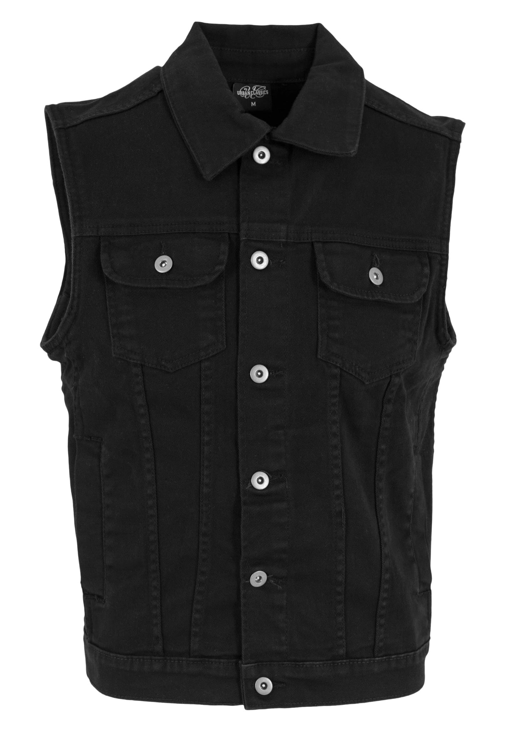 Urban Classics - Denim Black Dark - Jeans Vest | Men-Image