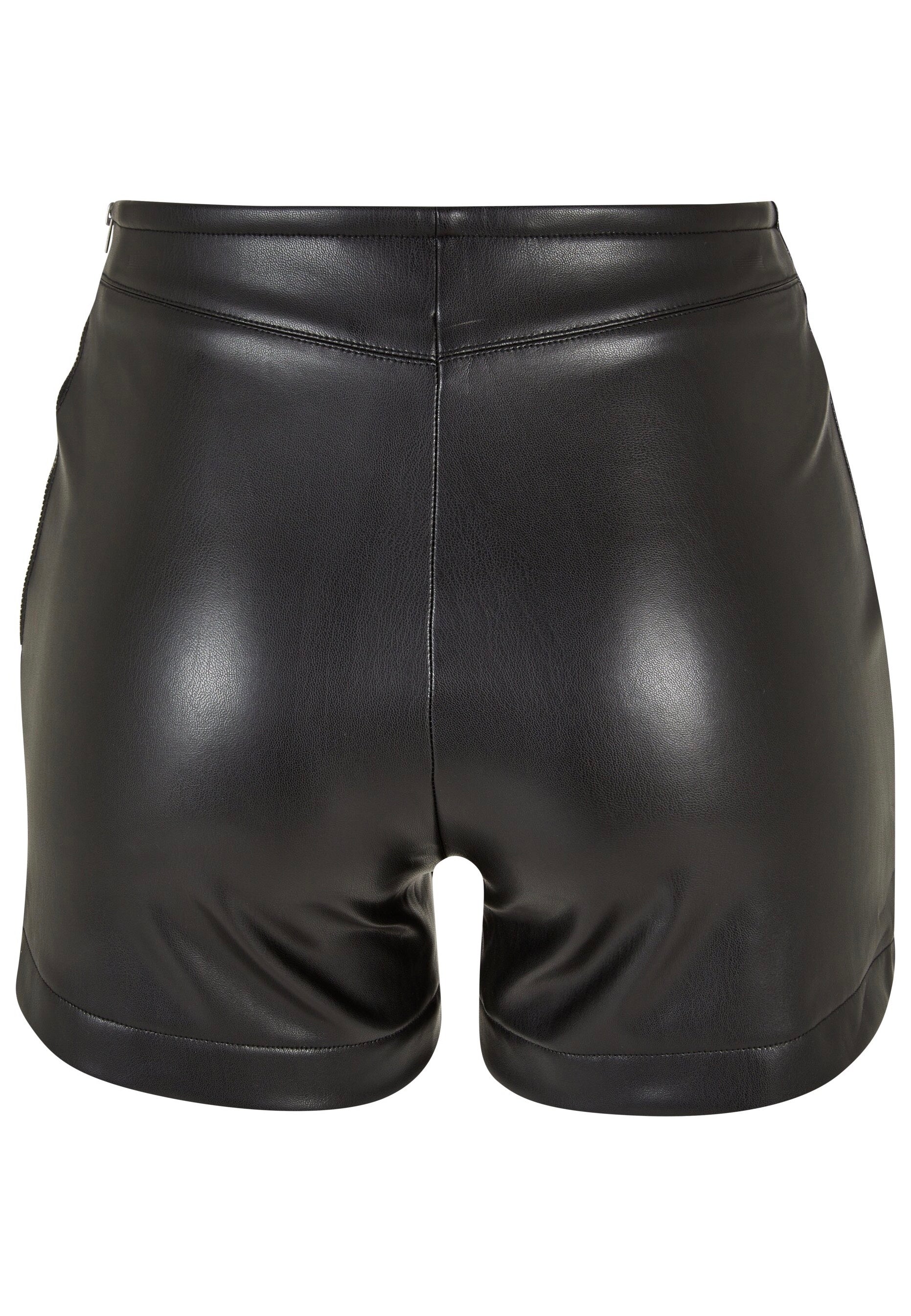 Urban Classics - Ladies Synthetic Leather Black - Shorts | Women-Image