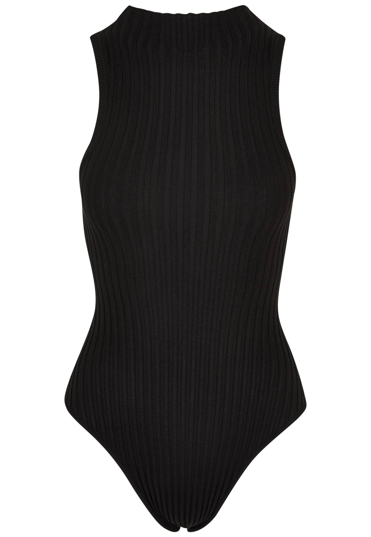 Urban Classics - Ladies Rib Knit Sleevless Black - Body | Women-Image