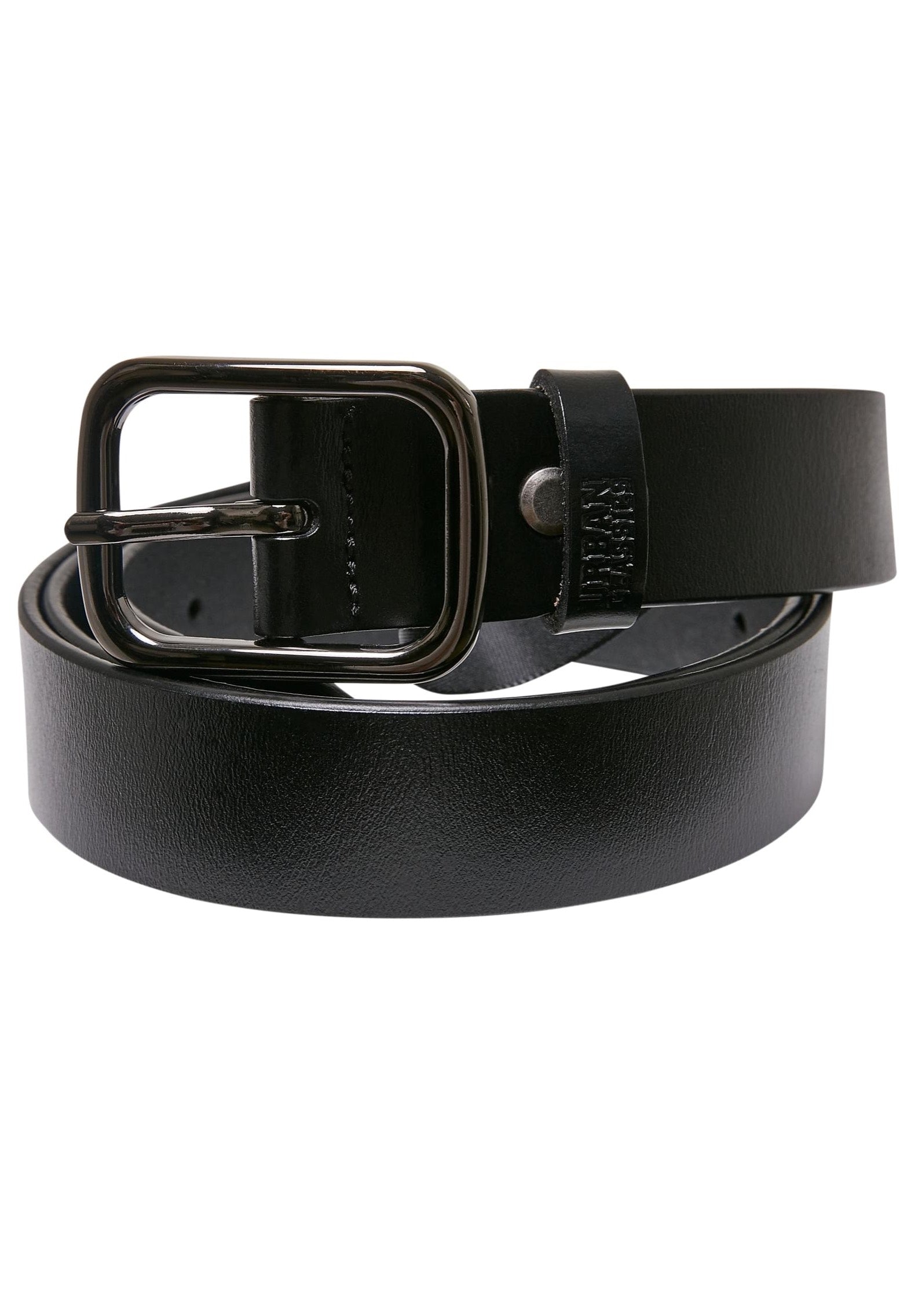 Urban Classics - Synthetic Leather Thorn Buckle Business Black - Belt | Neutral-Image