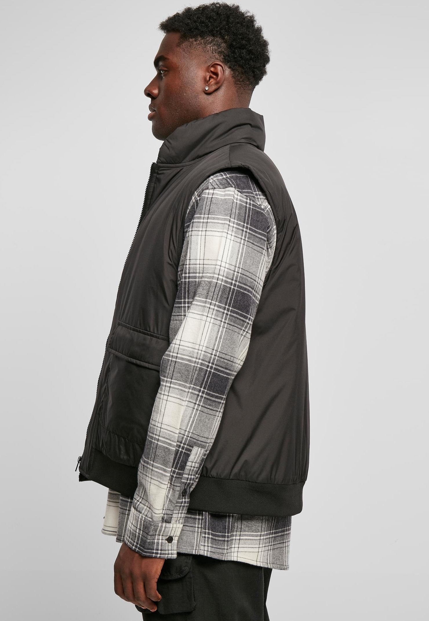 Urban Classics - Clean Puffer Black - Vest | Men-Image