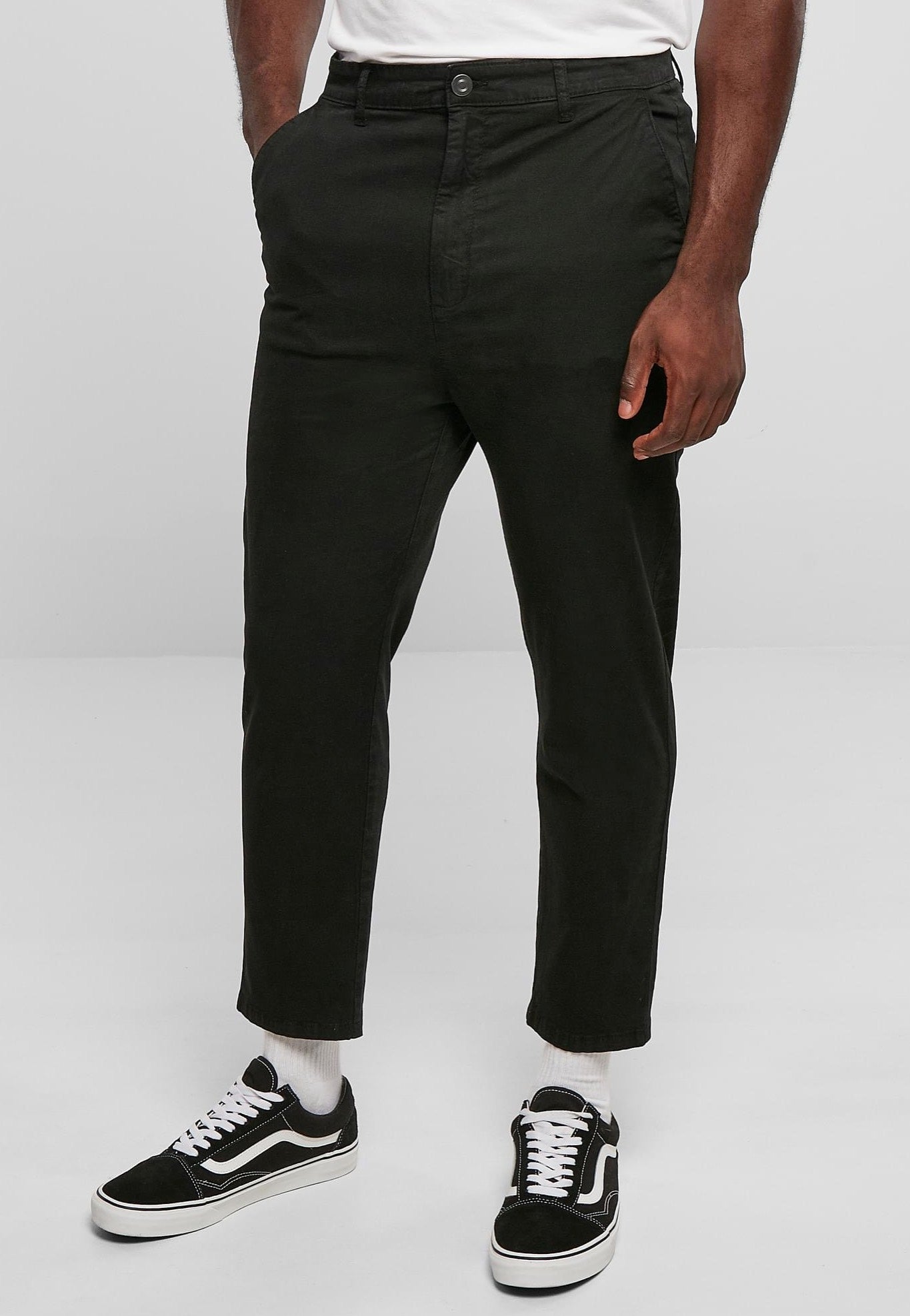 Urban Classics - Cropped Chino Black - Pants | Men-Image