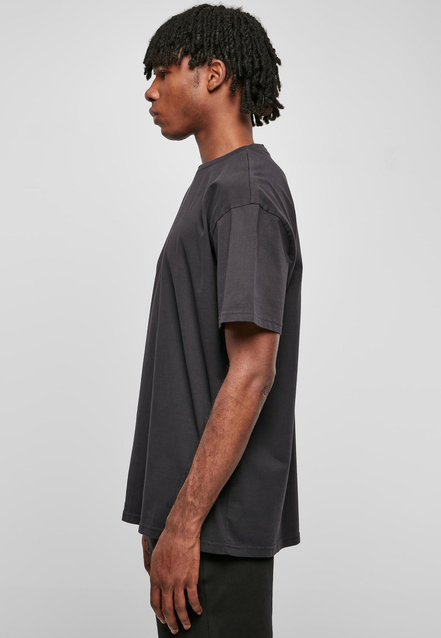 Urban Classics - Heavy Oversized Garment Dye Black - T-Shirt | Men-Image