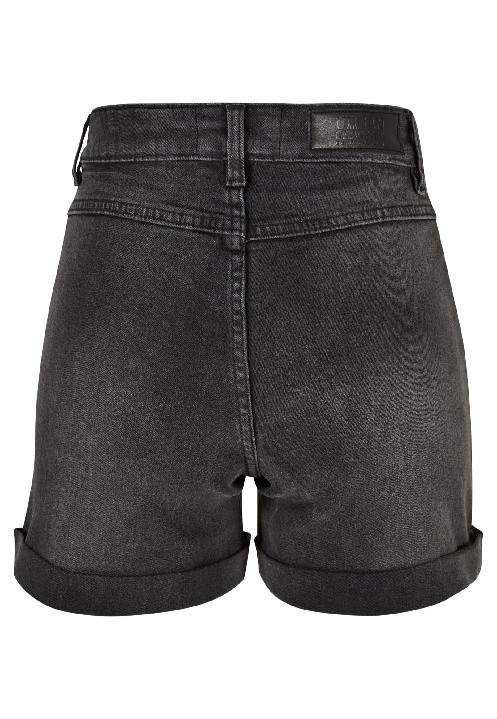 Urban Classics - Ladies Vintage Denim Black Washed - Shorts | Women-Image