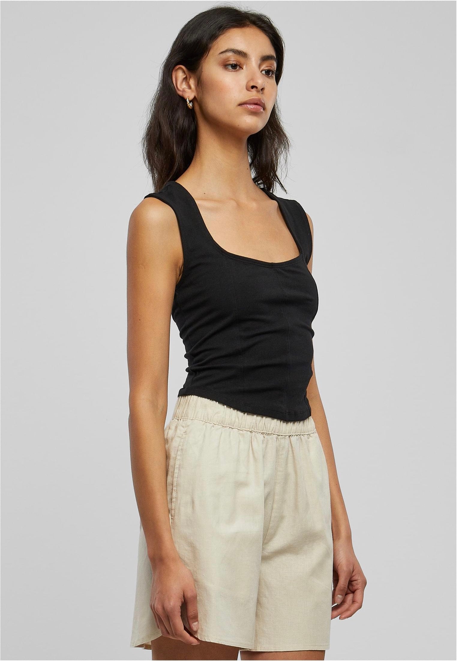 Urban Classics - Ladies Short Corsage Black - Top | Women-Image