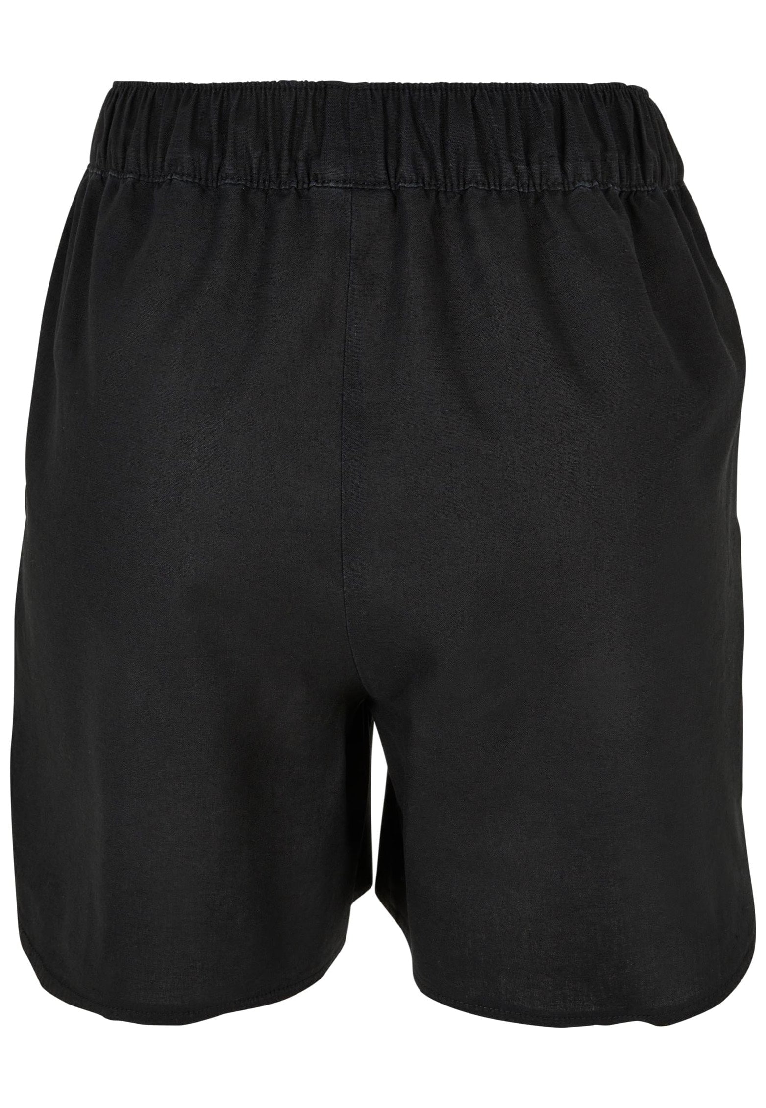 Urban Classics - Ladies Linen Mixed Black - Shorts | Women-Image