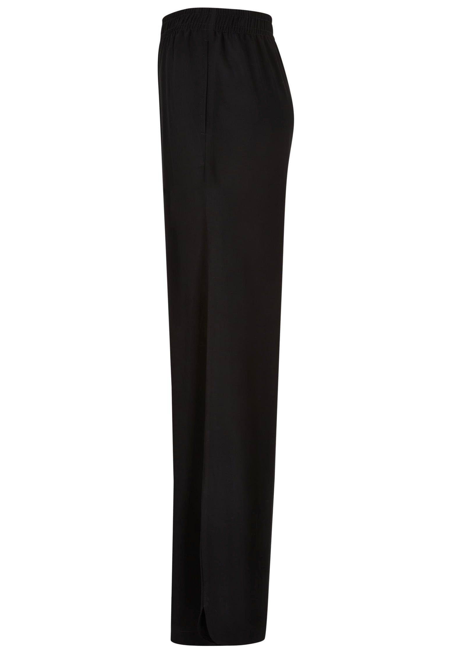 Urban Classics - Ladies Wide Leg Viscose Black - Pants | Women-Image