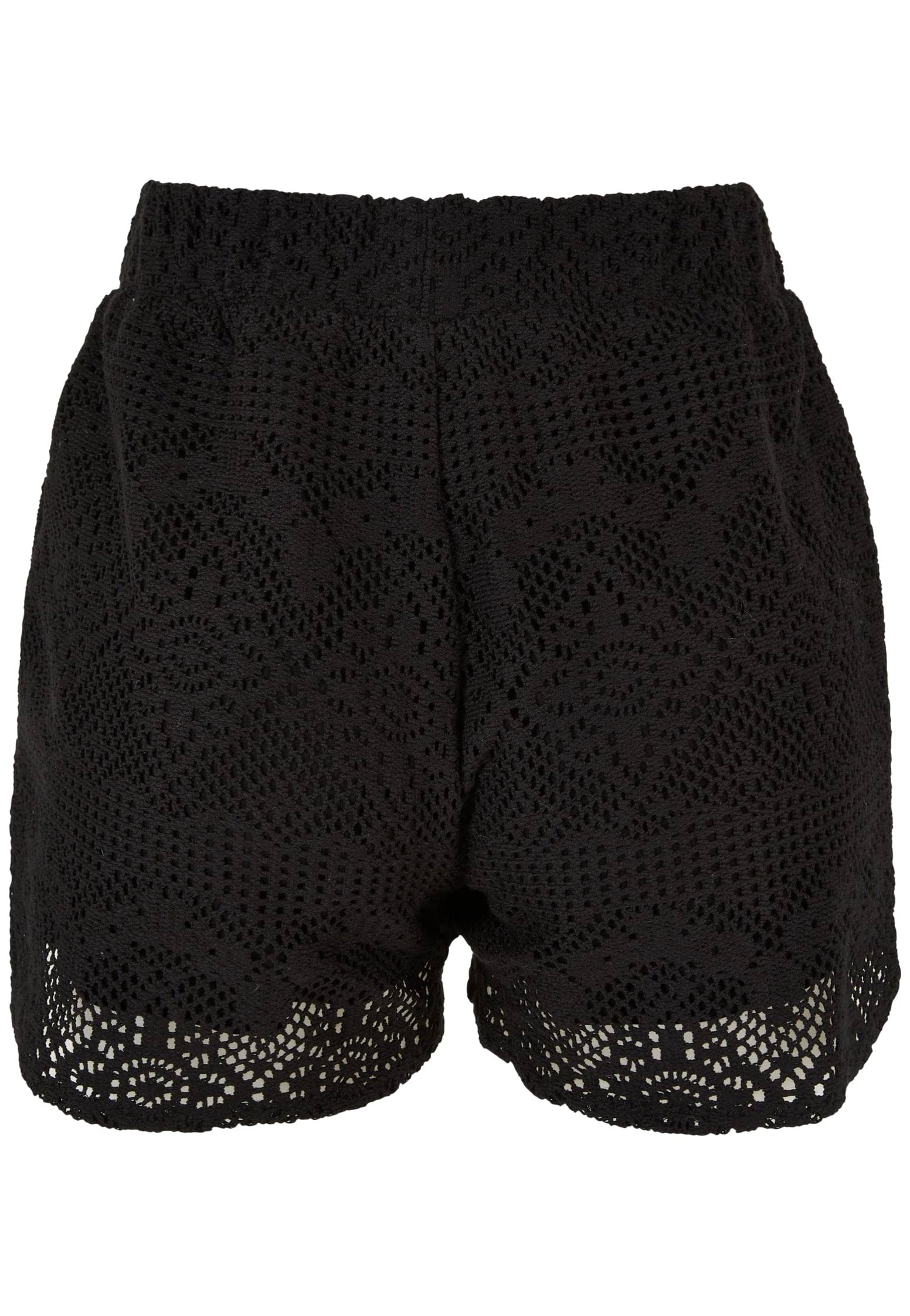 Urban Classics - Ladies Crochet Lace Resort Black - Shorts | Women-Image