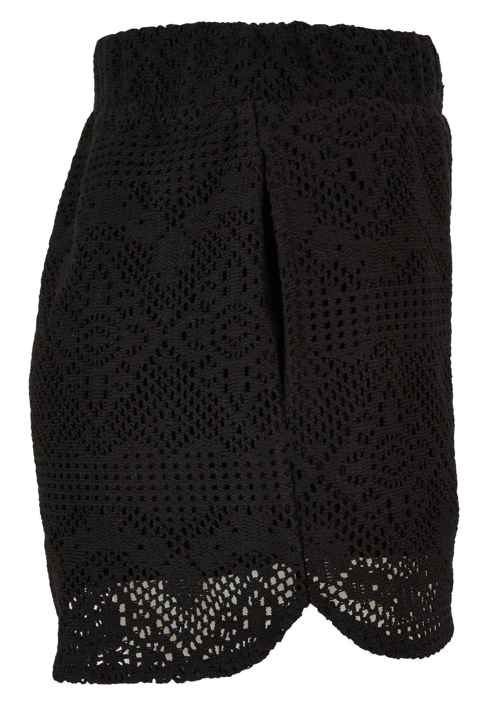 Urban Classics - Ladies Crochet Lace Resort Black - Shorts | Women-Image