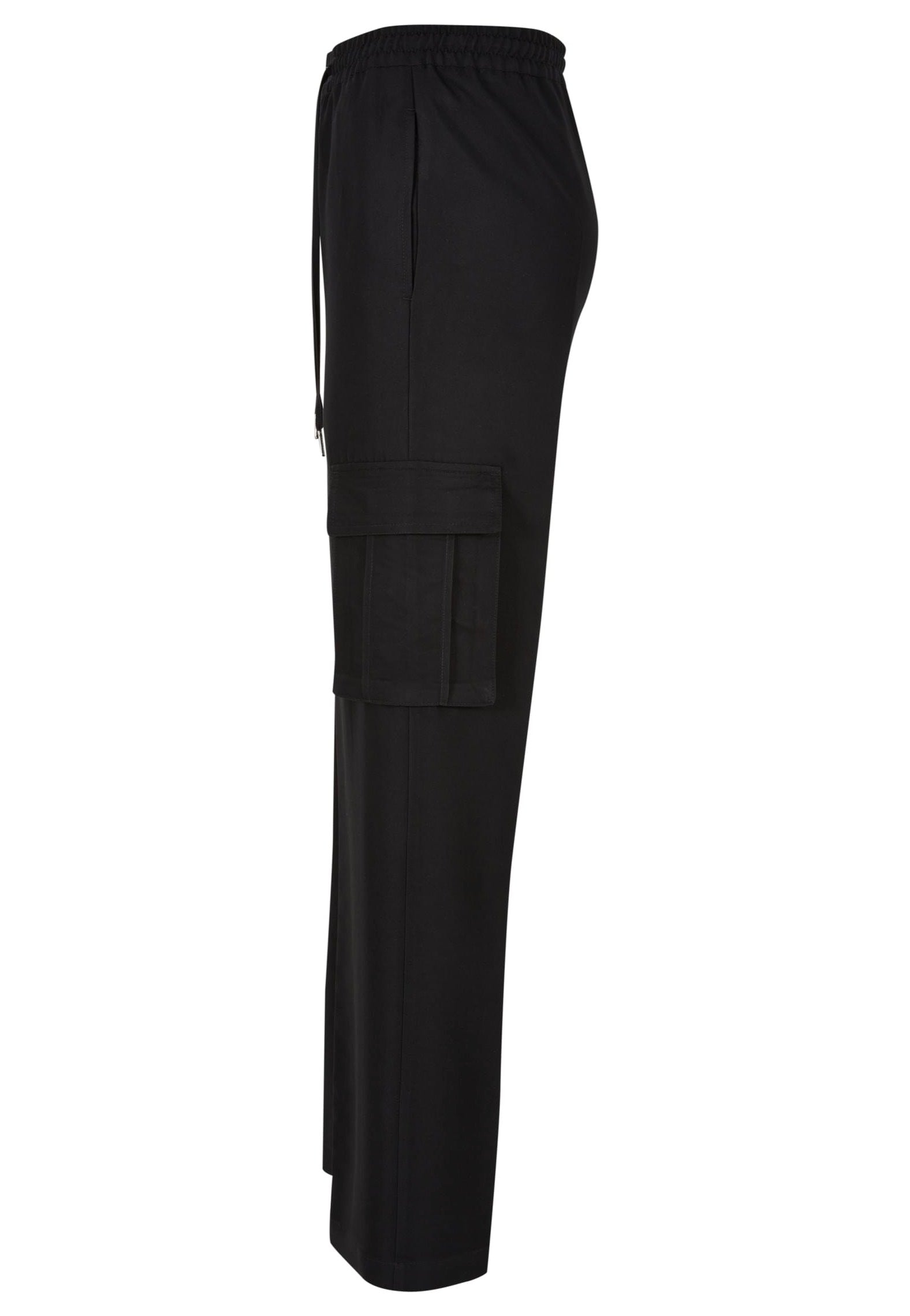 Urban Classics - Ladies Vicose Straight Leg Black - Pants | Women-Image