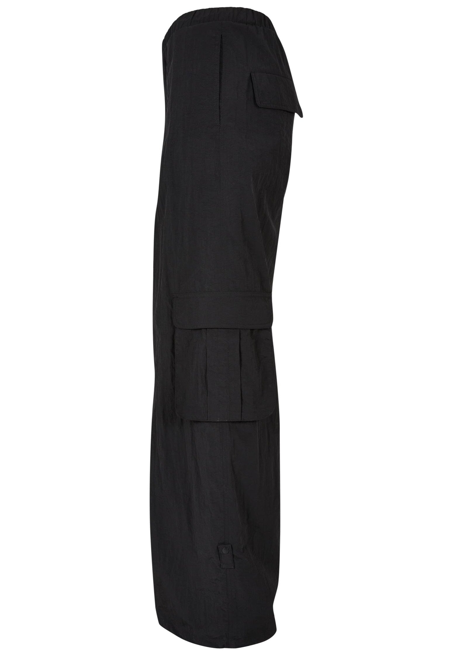 Urban Classics - Ladies Wide Crinkle Nylon Black - Pants | Women-Image