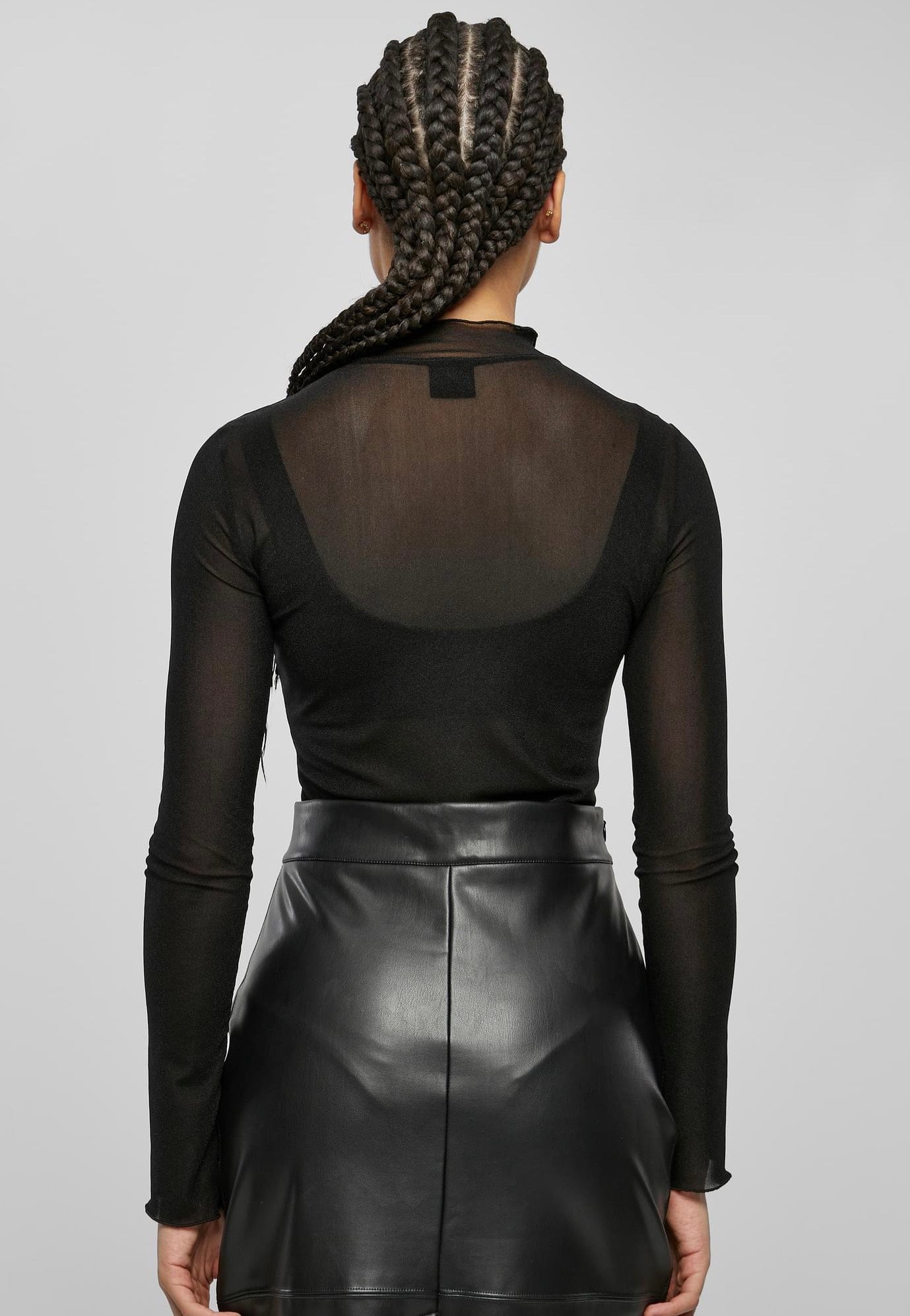 Urban Classics - Mesh Turtleneck Black - Body | Women-Image