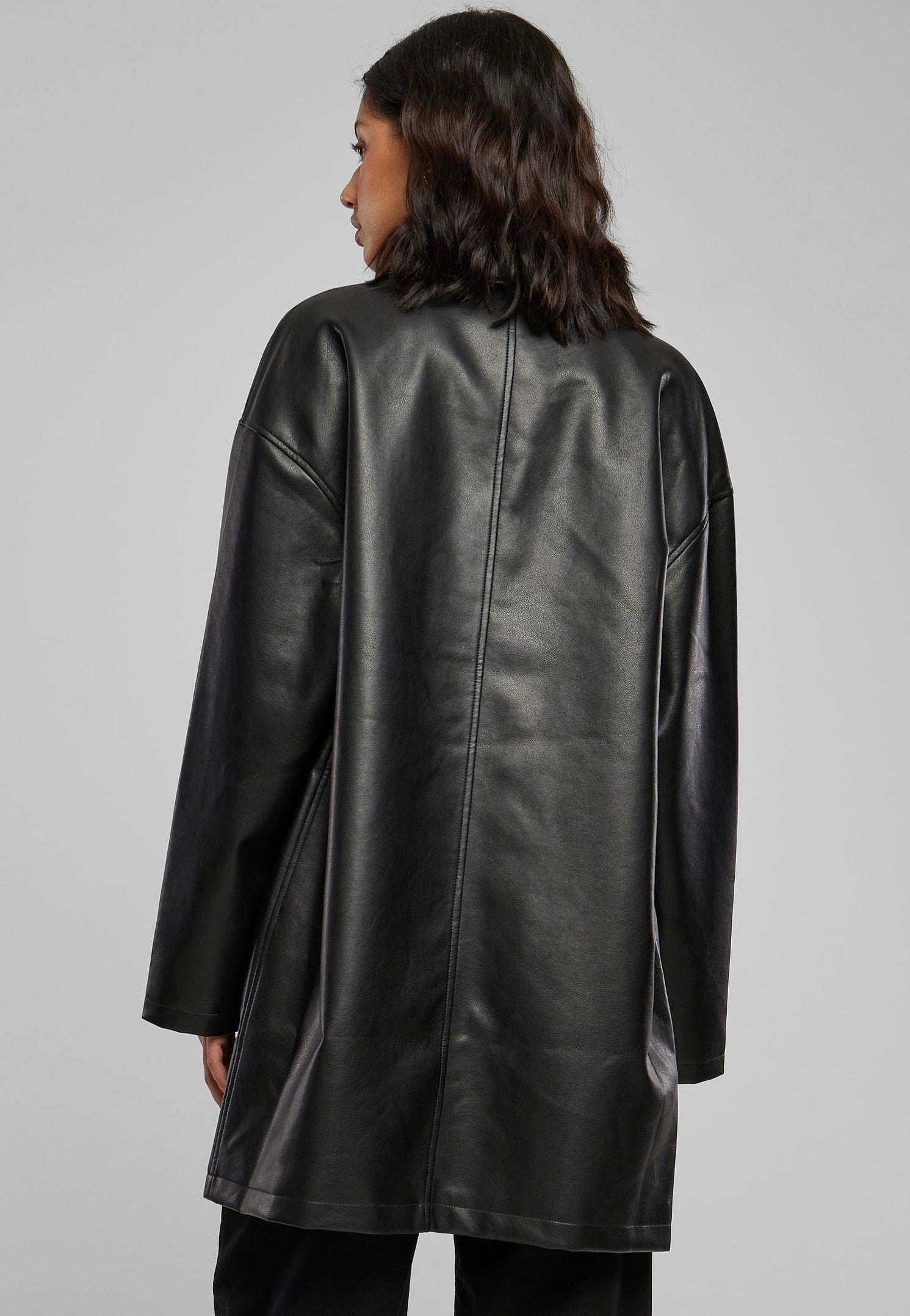 Urban Classics - Faux Leather Black - Leather Jacket | Women-Image