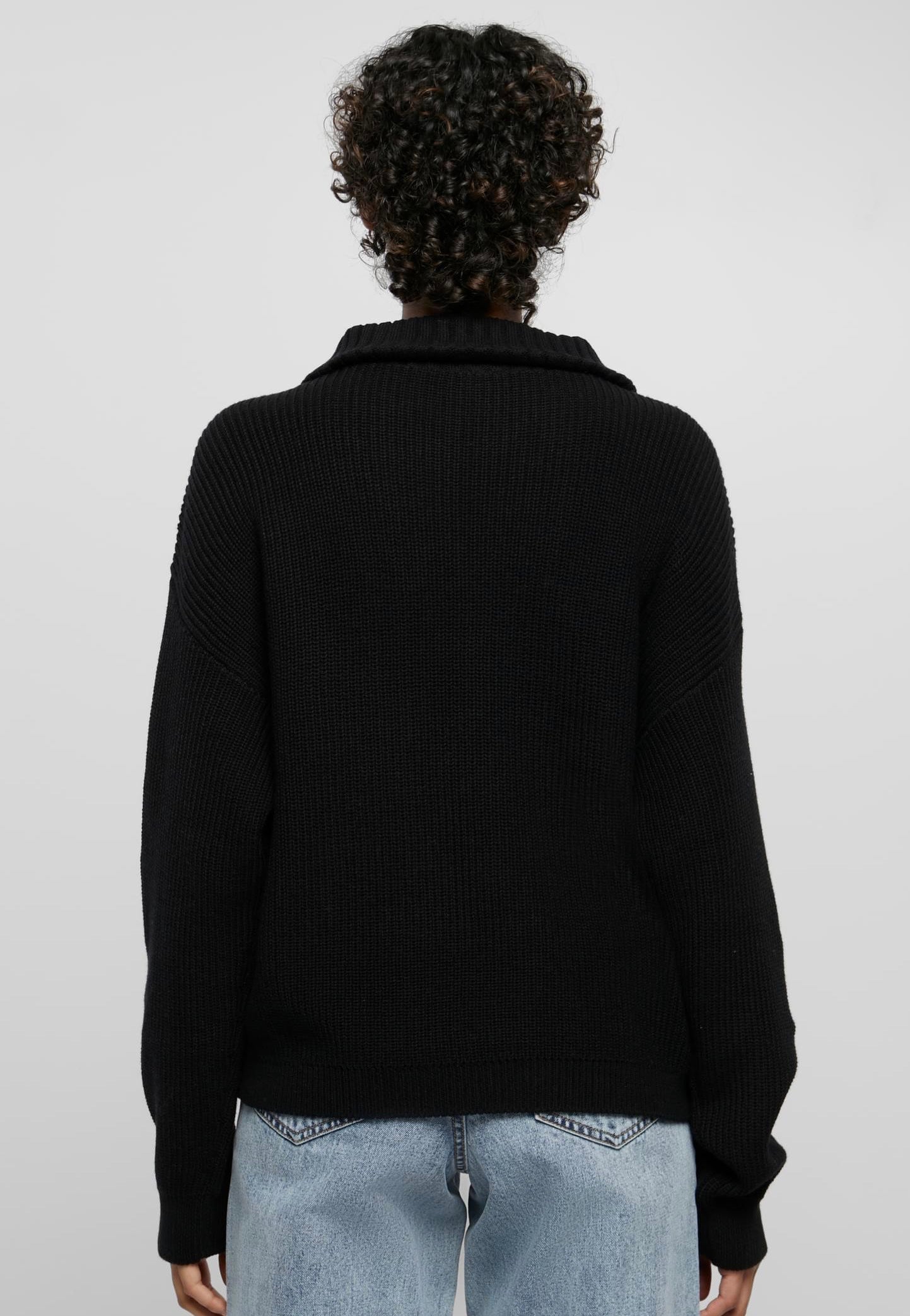 Urban Classics - Oversized Knit Black - Pullover | Women-Image