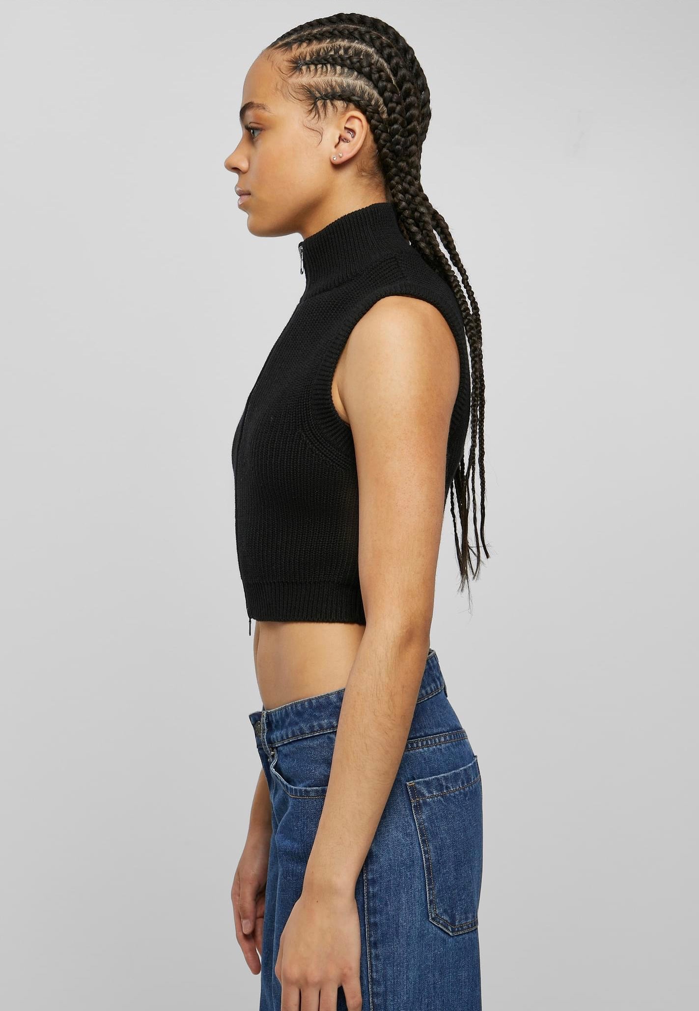 Urban Classics - Short Knit Black - Top | Women-Image