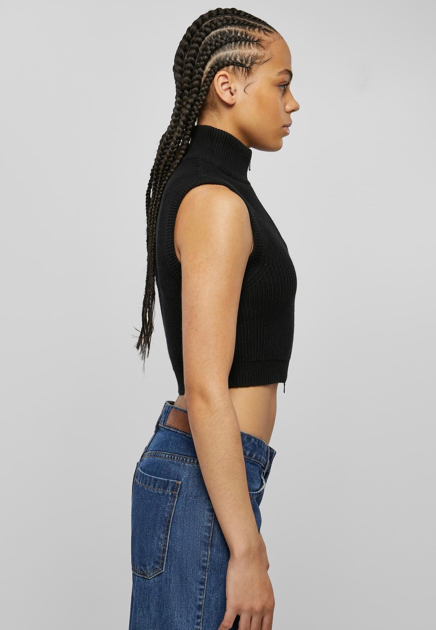 Urban Classics - Short Knit Black - Top | Women-Image