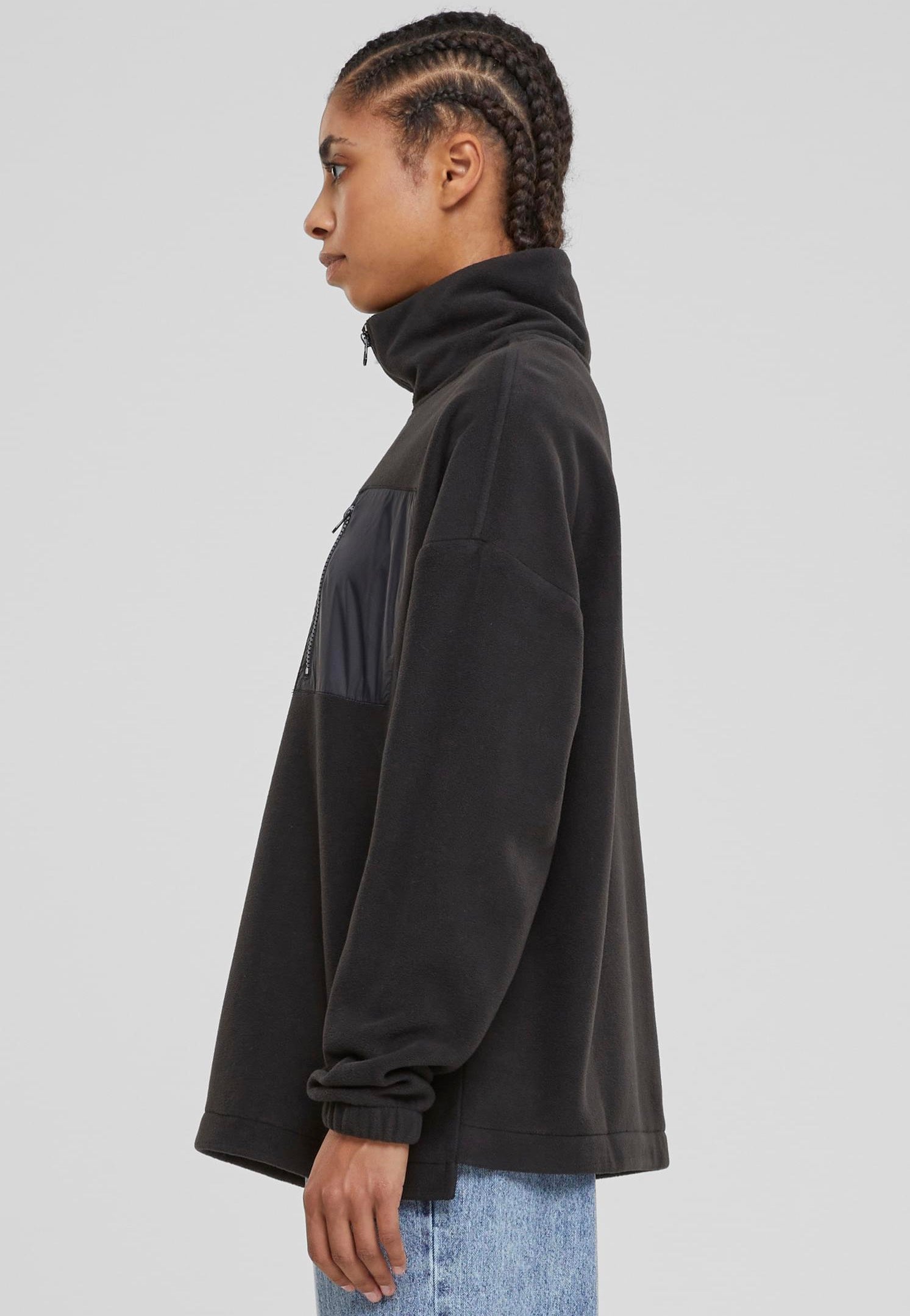 Urban Classics - Ladies Polar Fleece Black - Pullover | Women-Image