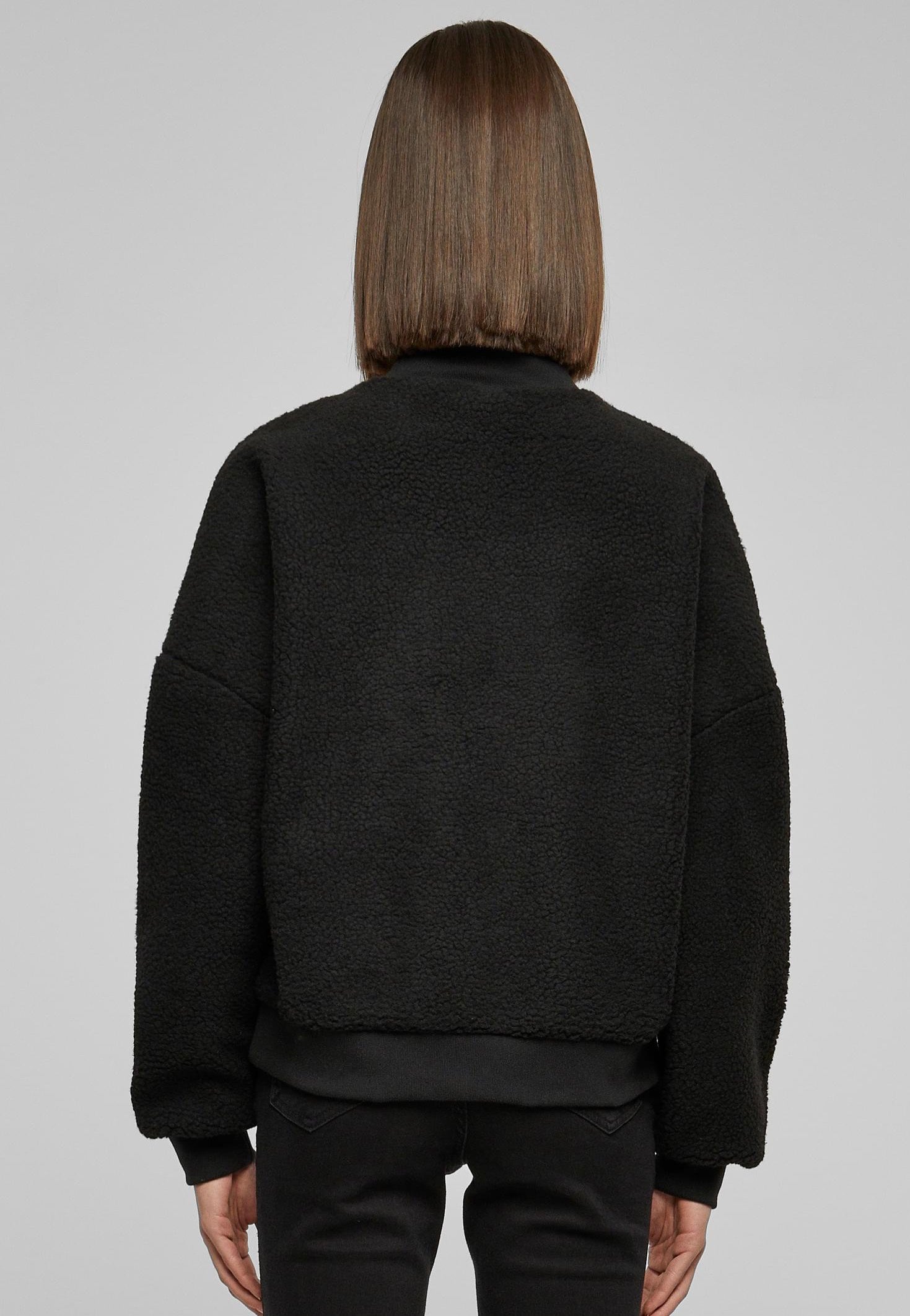 Urban Classics - Sherpa Crewneck Black - Pullover | Women-Image