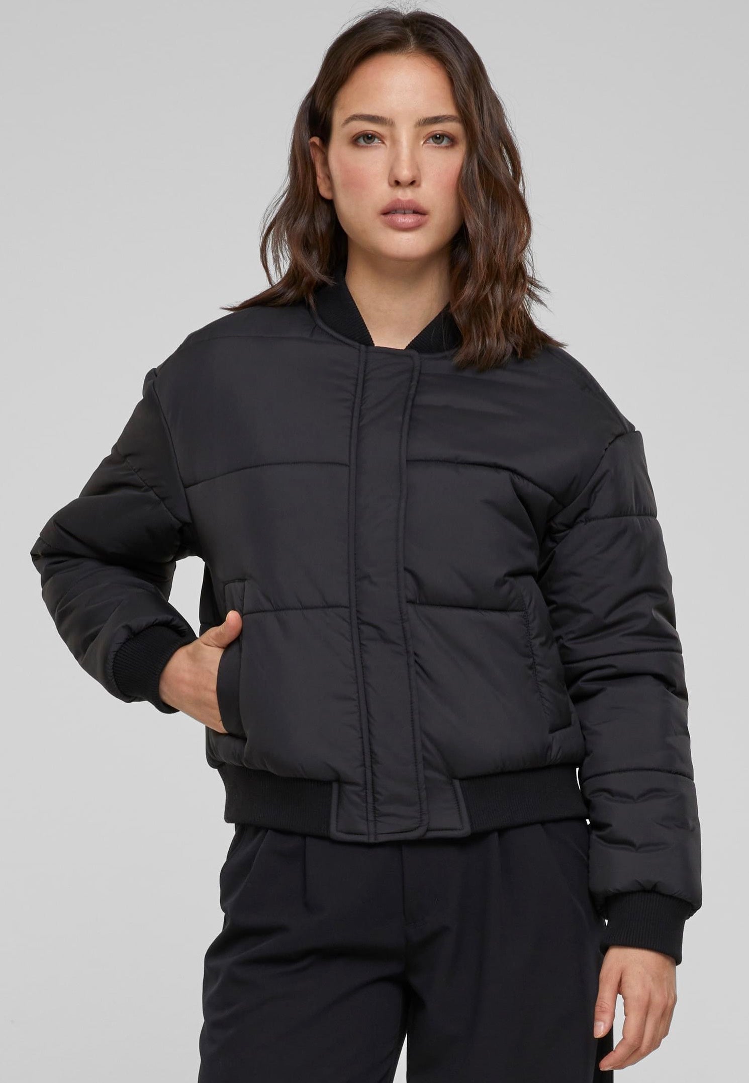 Urban Classics - Ladies Puffer Black - Jacket | Women-Image