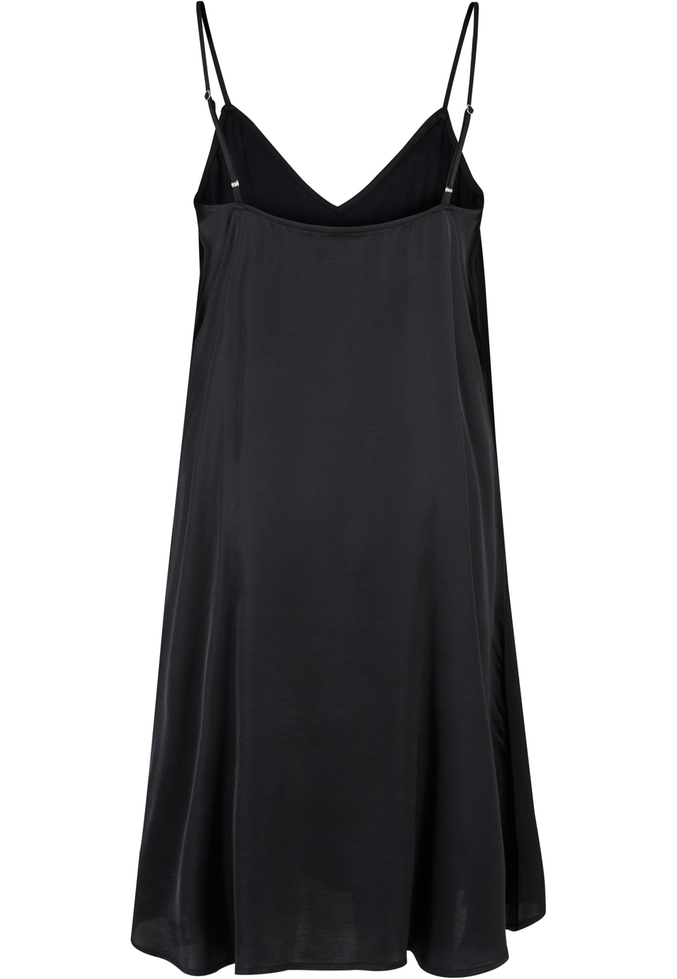 Urban Classics - Ladies Viscose Satin Slip Black - Dress | Women-Image