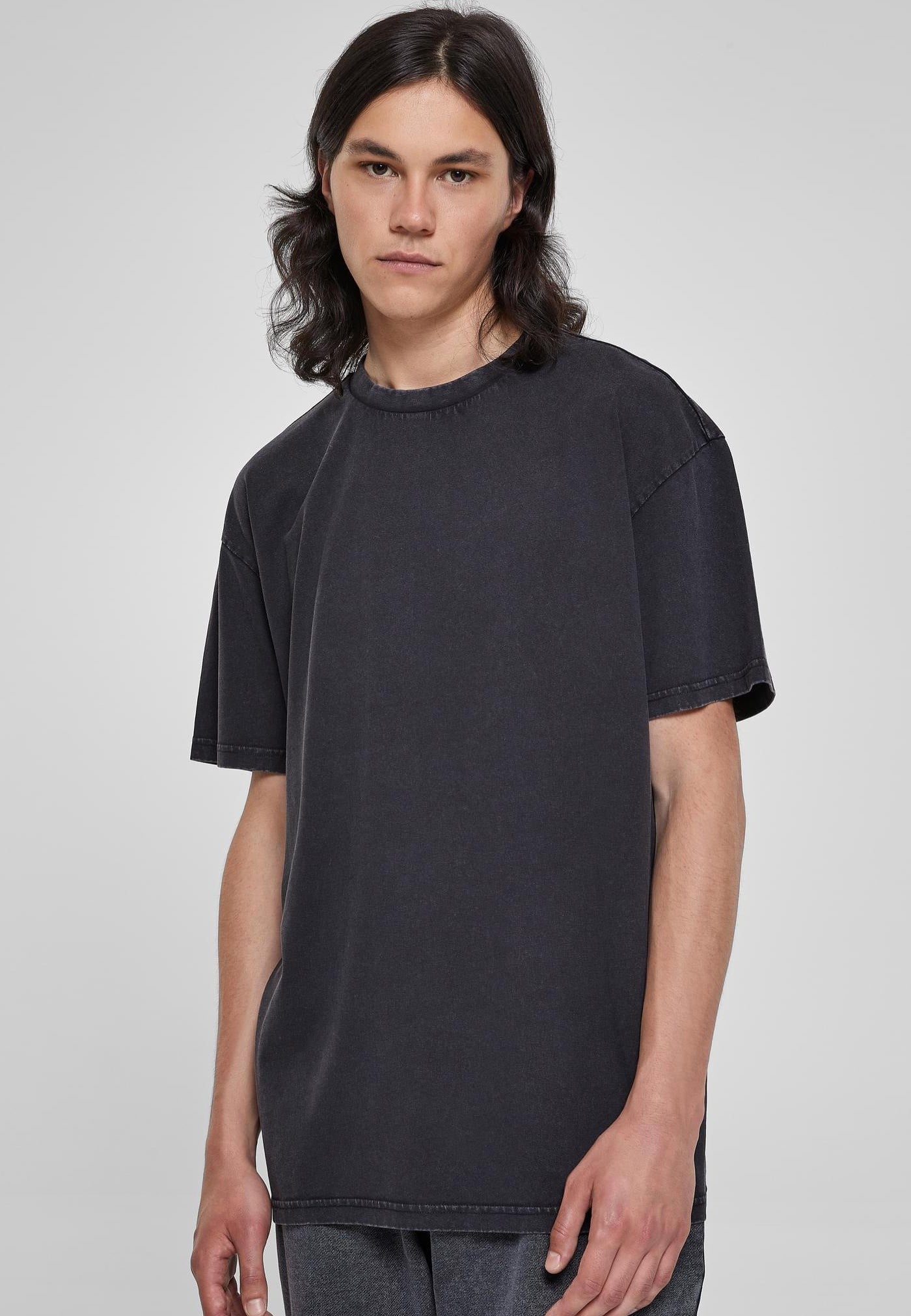 Urban Classics - Heavy Oversized Acid Wash Black - T-Shirt | Men-Image