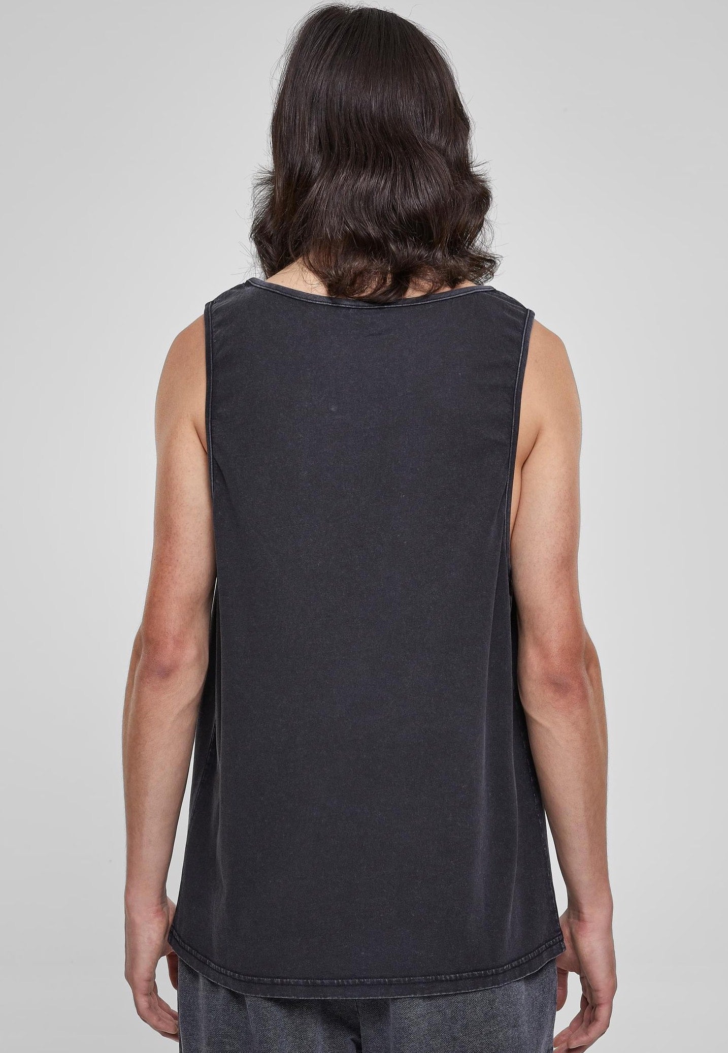 Urban Classics - Heavy Oversized Acid Wash Black - Tank