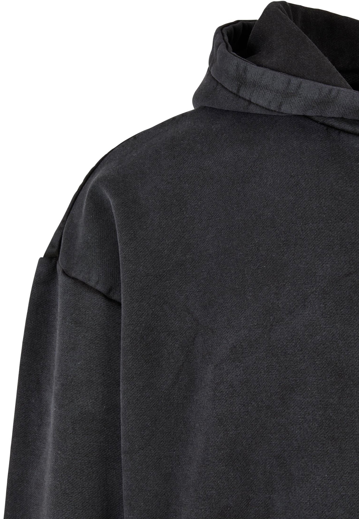 Urban Classics - Heavy Sand Washed Black - Hoodie | Men-Image