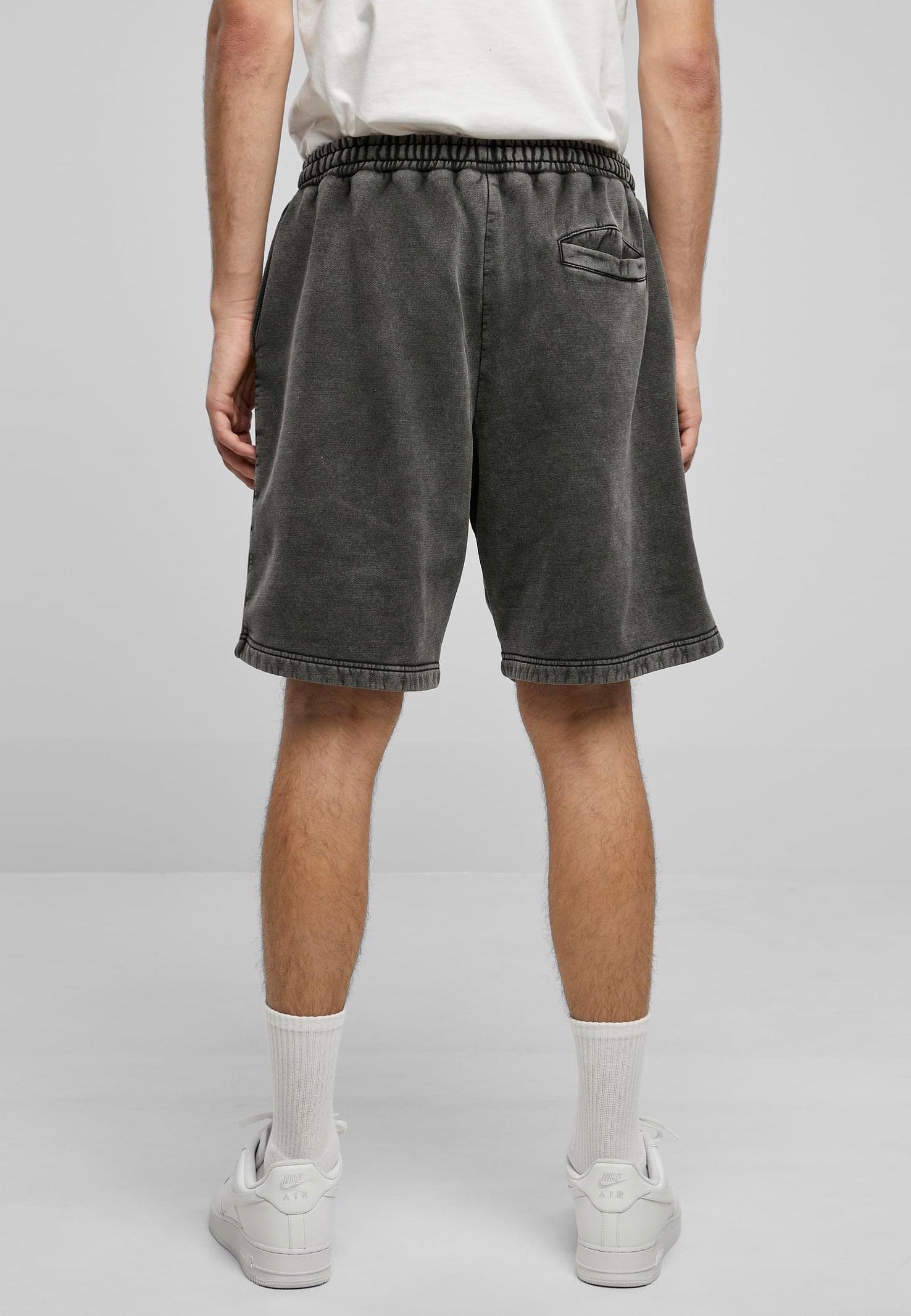 Urban Classics - Heavy Sand Washed Black - Shorts | Men-Image